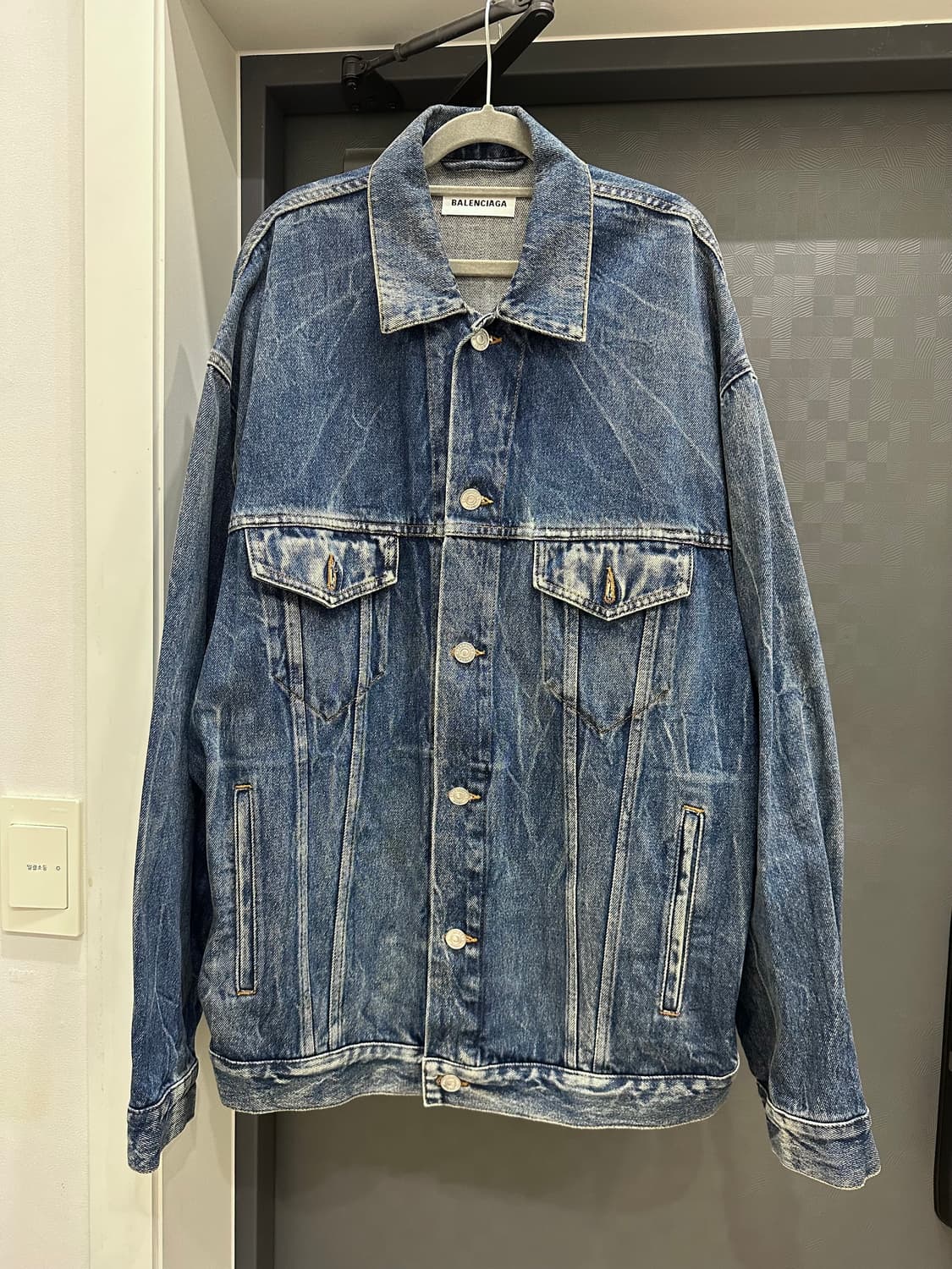 발렌시아가 백로고 데님 자켓 상품이미지3