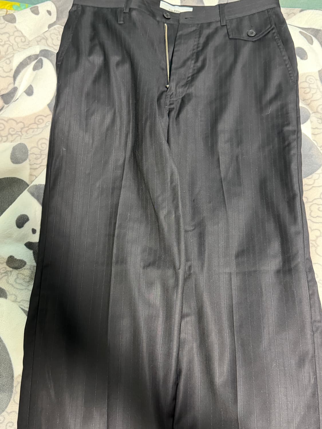 웨이비니스 피슈어 스트라이프 레이어드 슬랙스2 상품이미지3