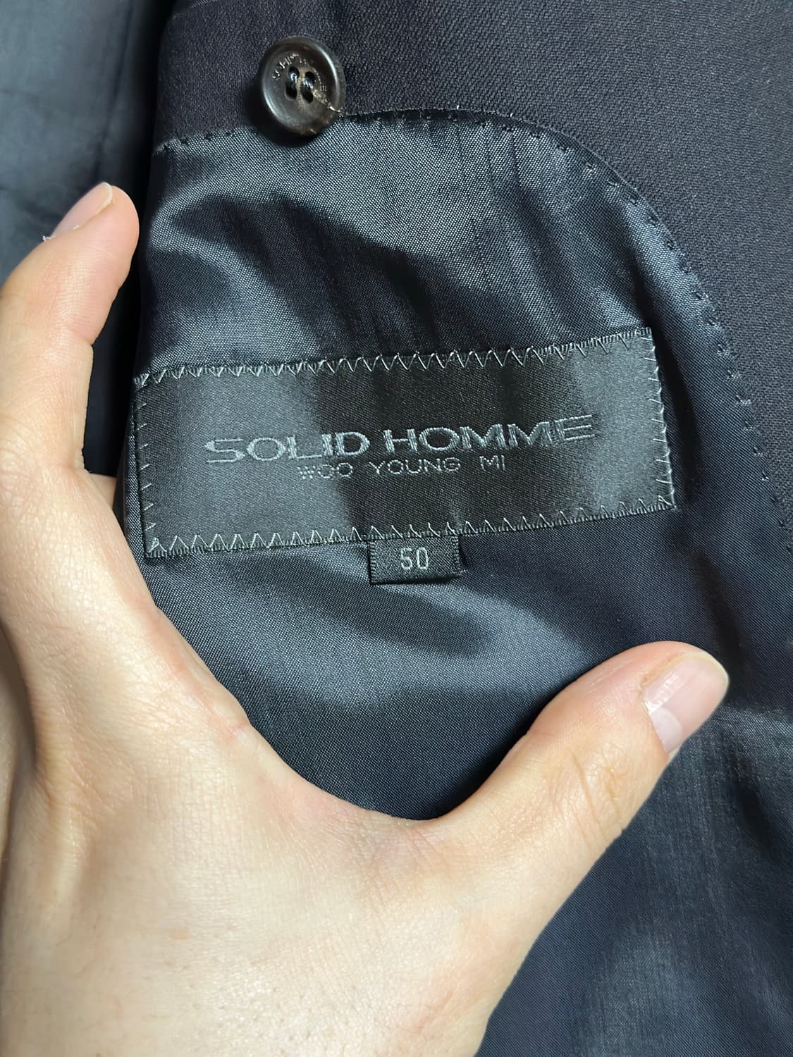 (105)솔리드옴므 자켓 블랙컬러 상품이미지5