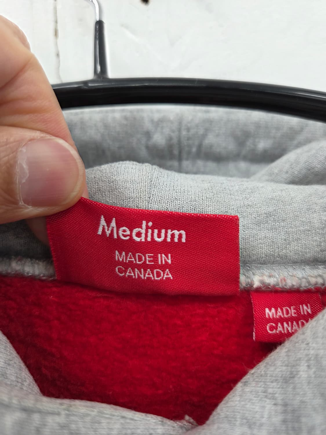 M 2015fw 슈프림 클레식 로고 투톤 뉴욕 레드 후드티 상품이미지4