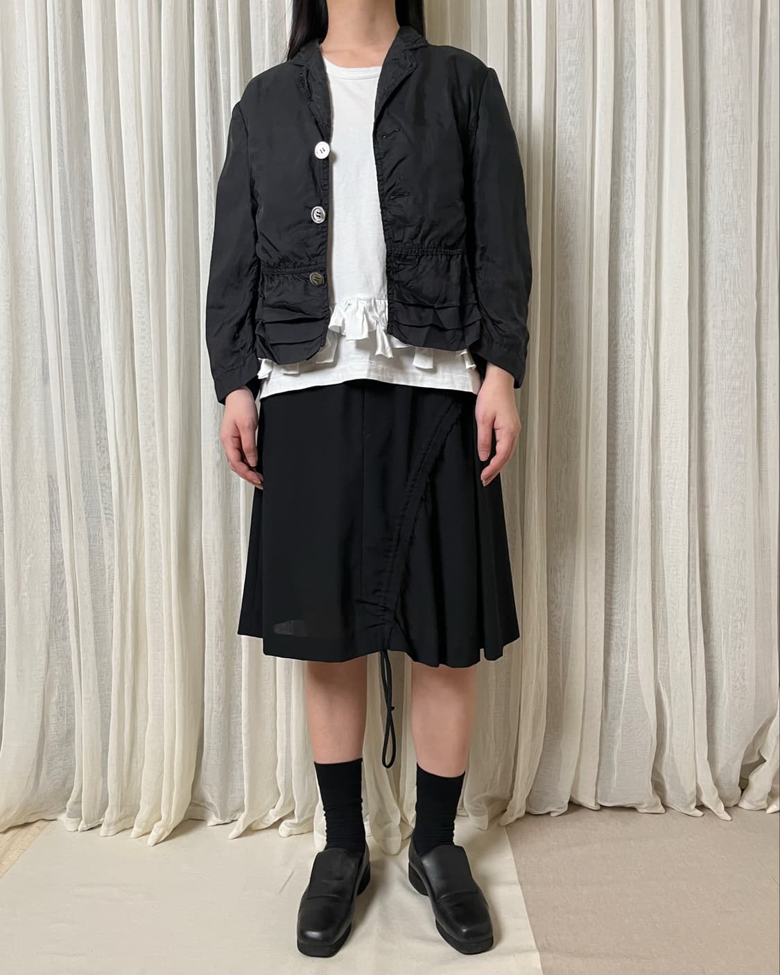 꼼데가르송 큐프라 퍼커링 자켓 comme des garcons  상품이미지3