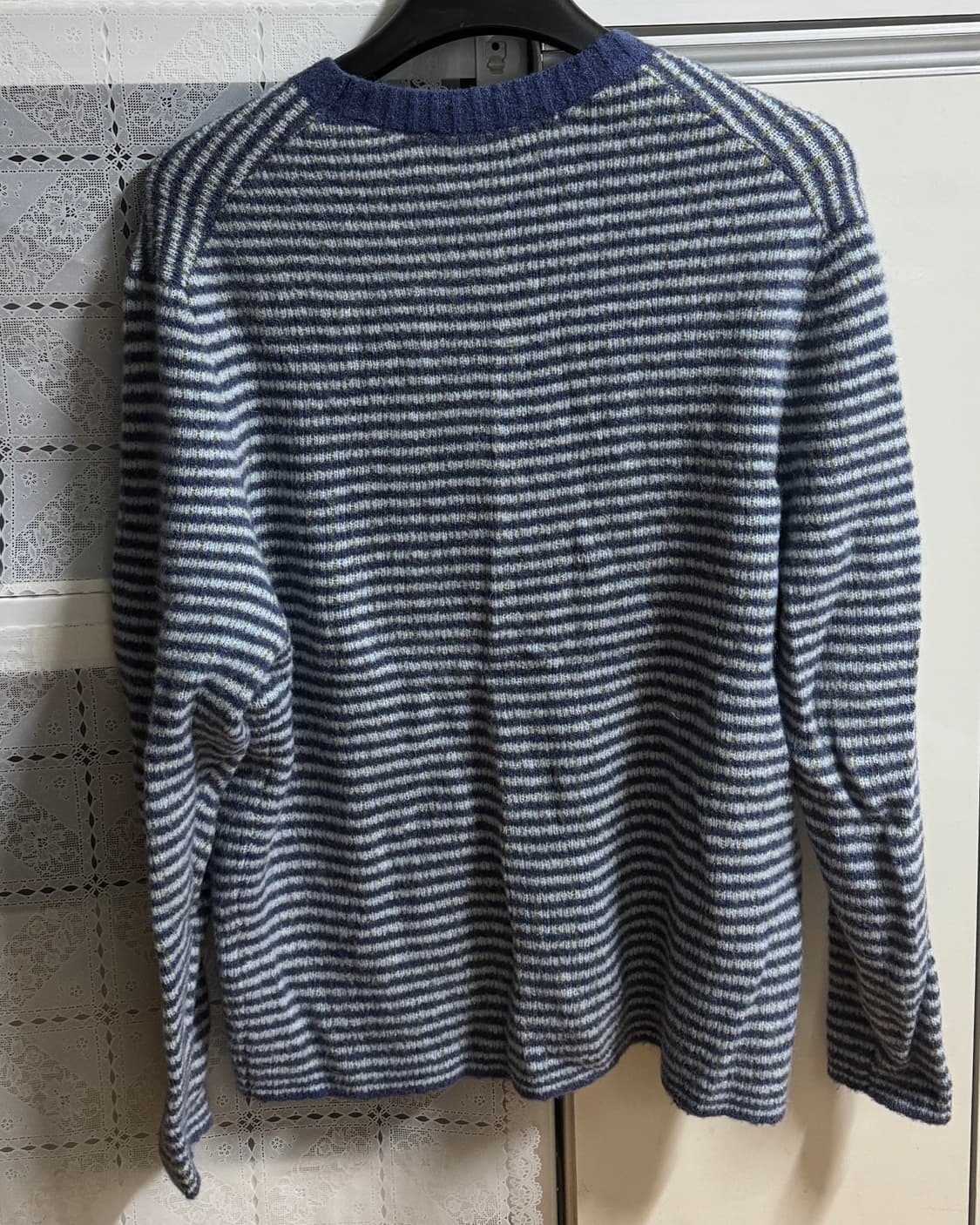 인템포무드 리스 하버 스트라이프 니트 블루 M사이즈 상품이미지3