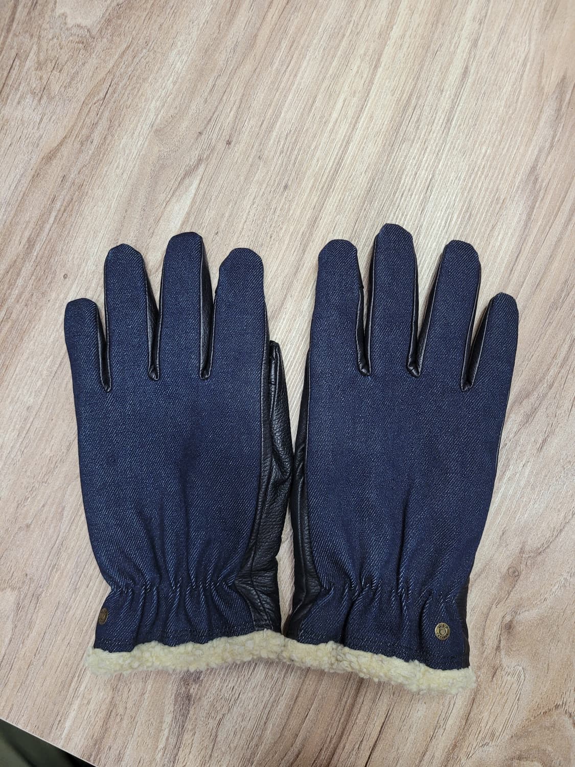 GAP 갭 데님 가죽 털 안감 장갑 (미사용) 상품이미지1