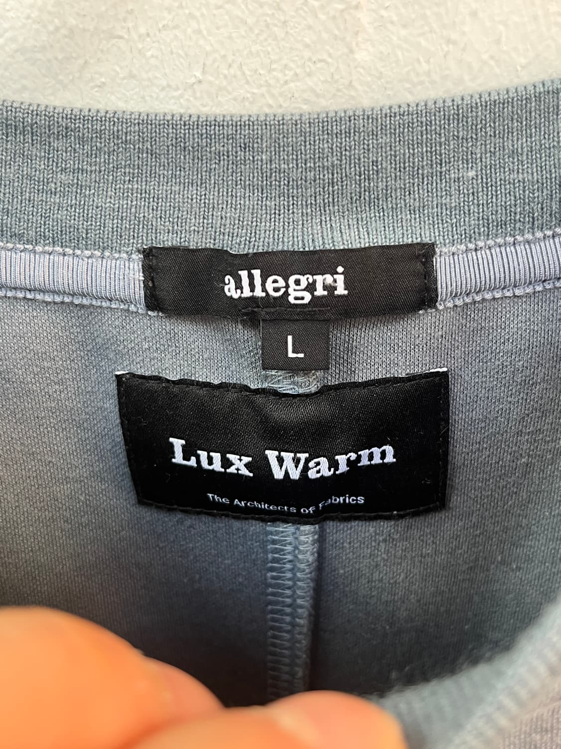 Allegri 알레그리 럭스웜 스웻셔츠 L 상품이미지2