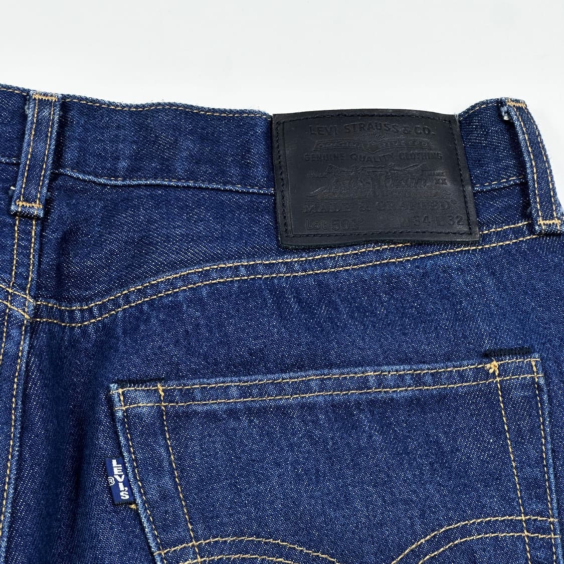 리바이스 501 오리지널 진청 데님 팬츠 (32인치) 상품이미지5