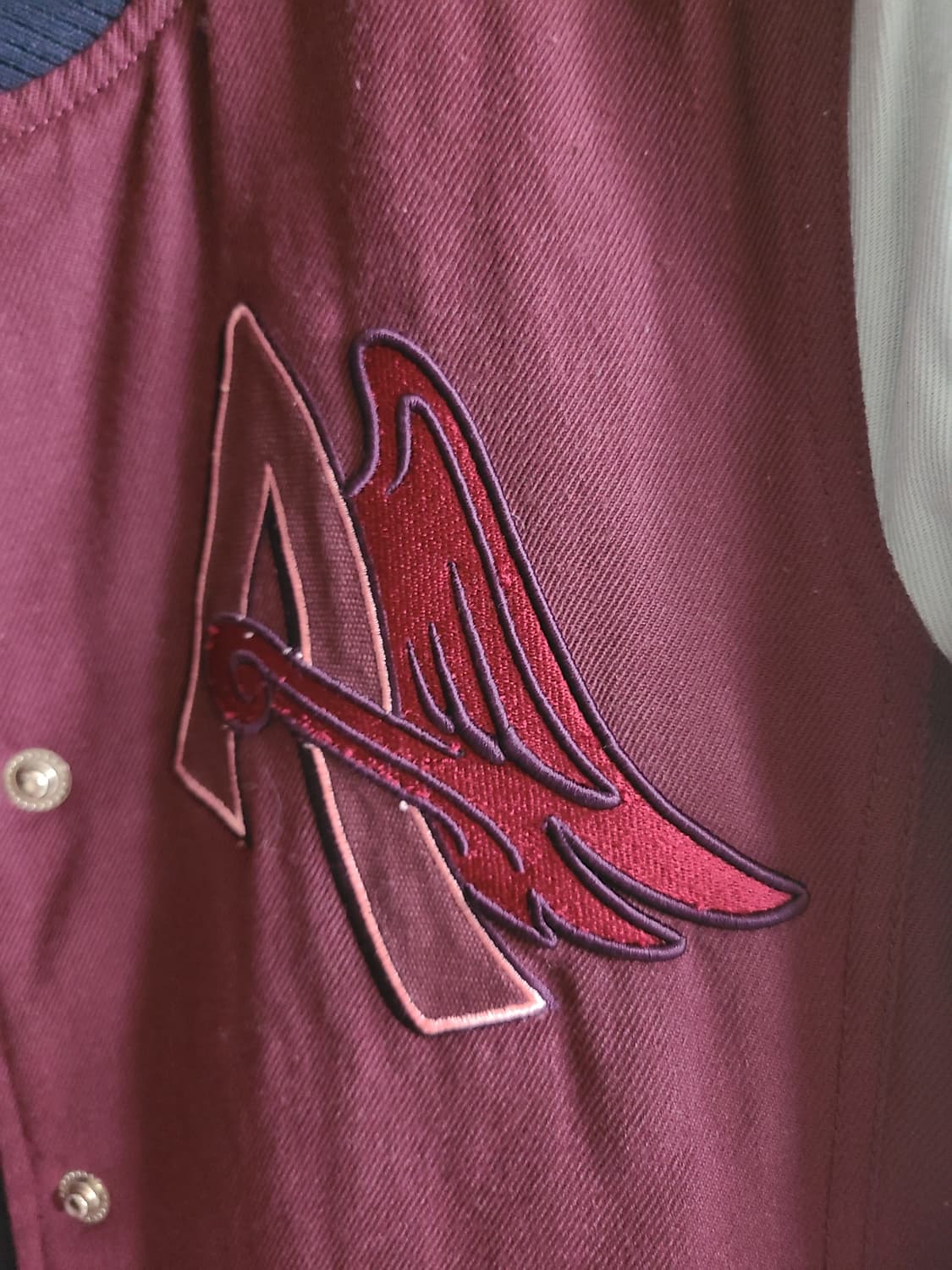 MLB 여자 야구점퍼 버건디s 상품이미지3