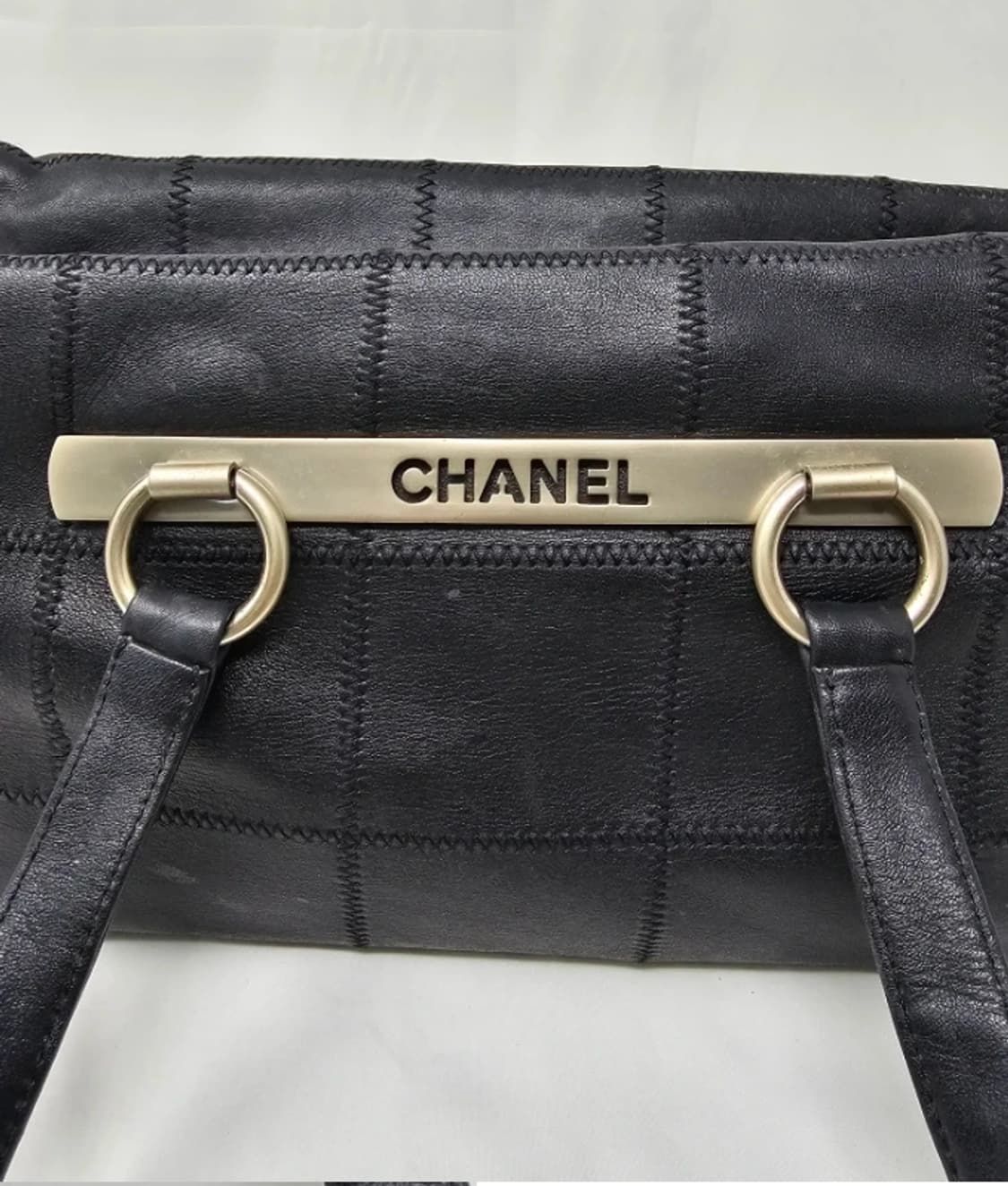 정품 샤넬 캐비어 정방 볼링 토트백 상품이미지2