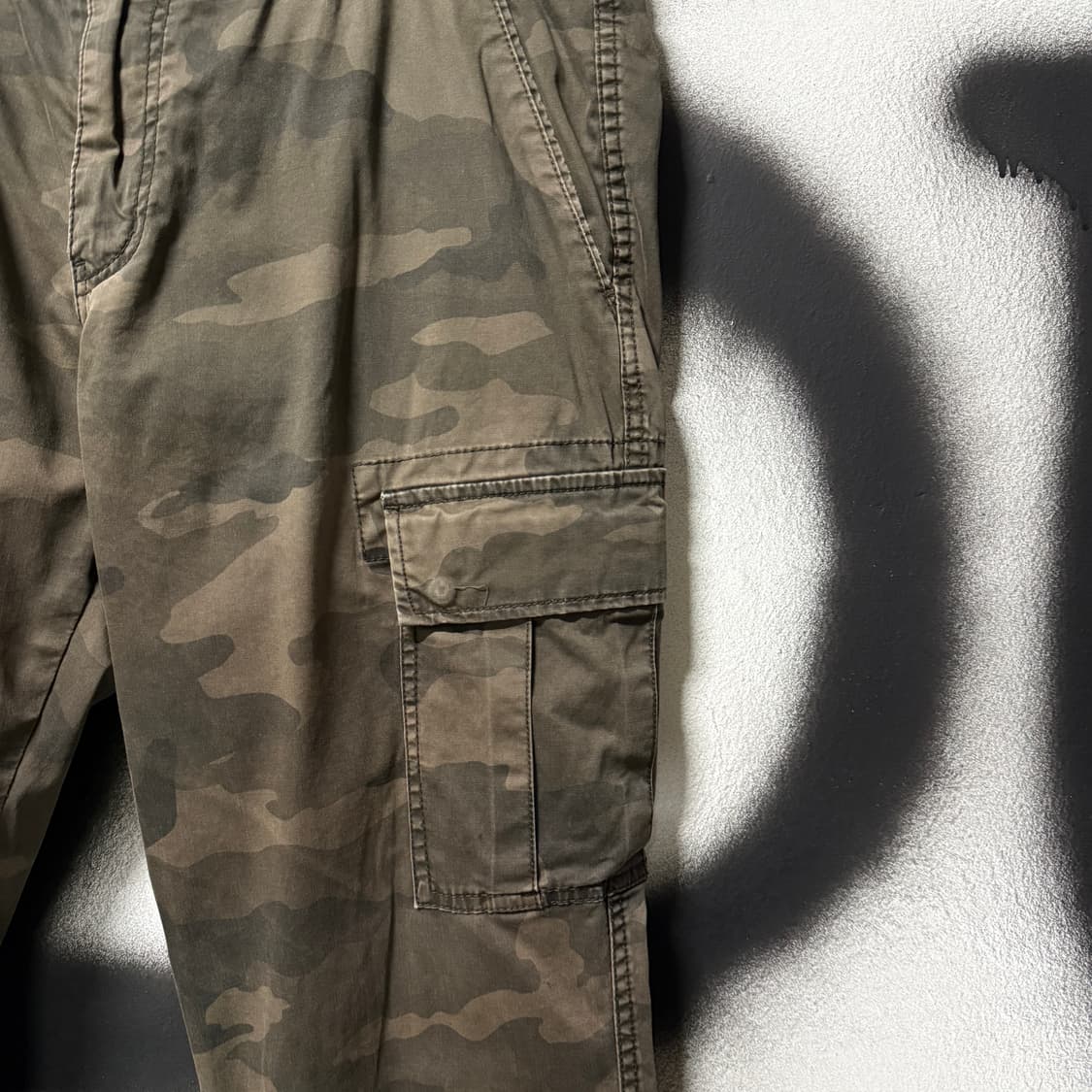 VTG 빈티지 빅사이즈 우드랜드 카모 밀리터리 와이드 카고 팬츠 상품이미지4