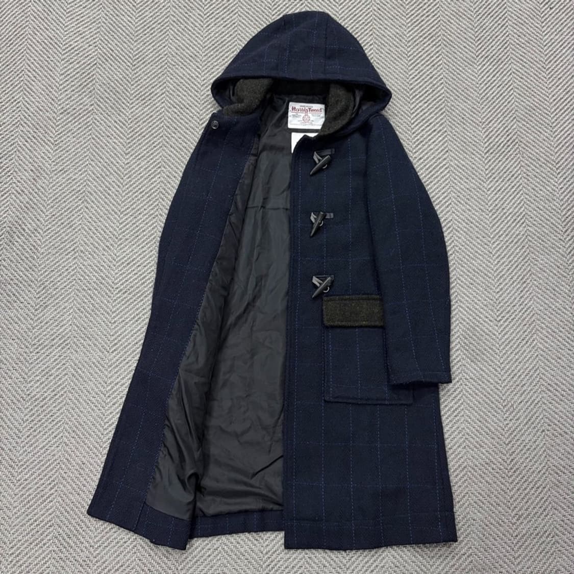 해리스트위드 체크 더플 코트 v2669 상품이미지5