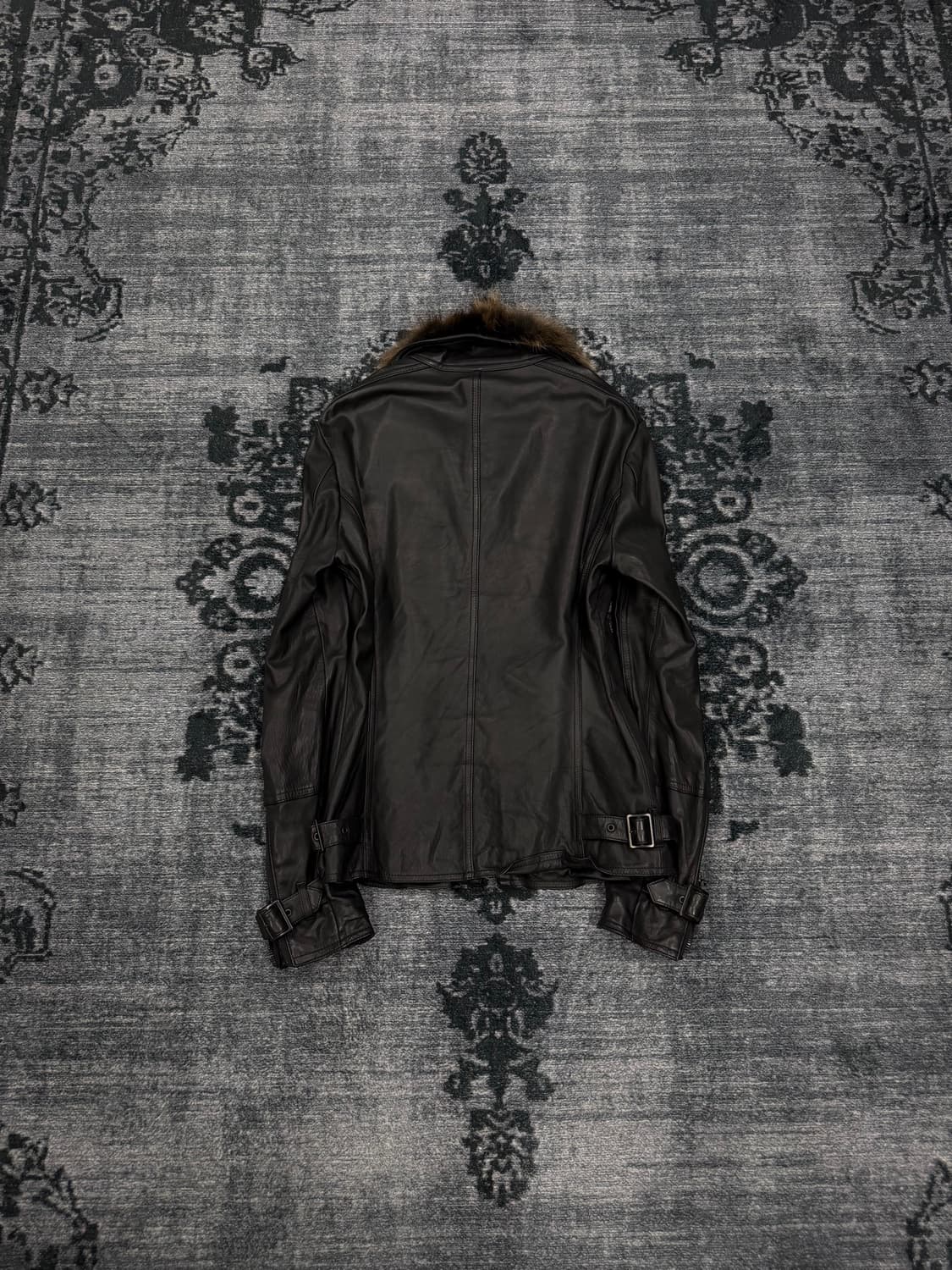Shellac cow skin fur rider jacket 상품이미지9