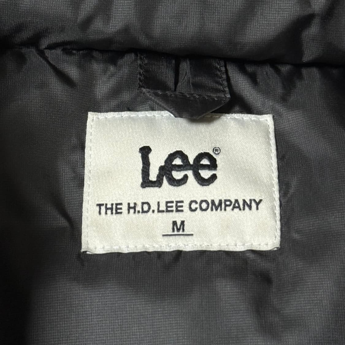 [정가 21만원] LEE 리 우먼 릿지 크롭 다운 블랙 상품이미지8