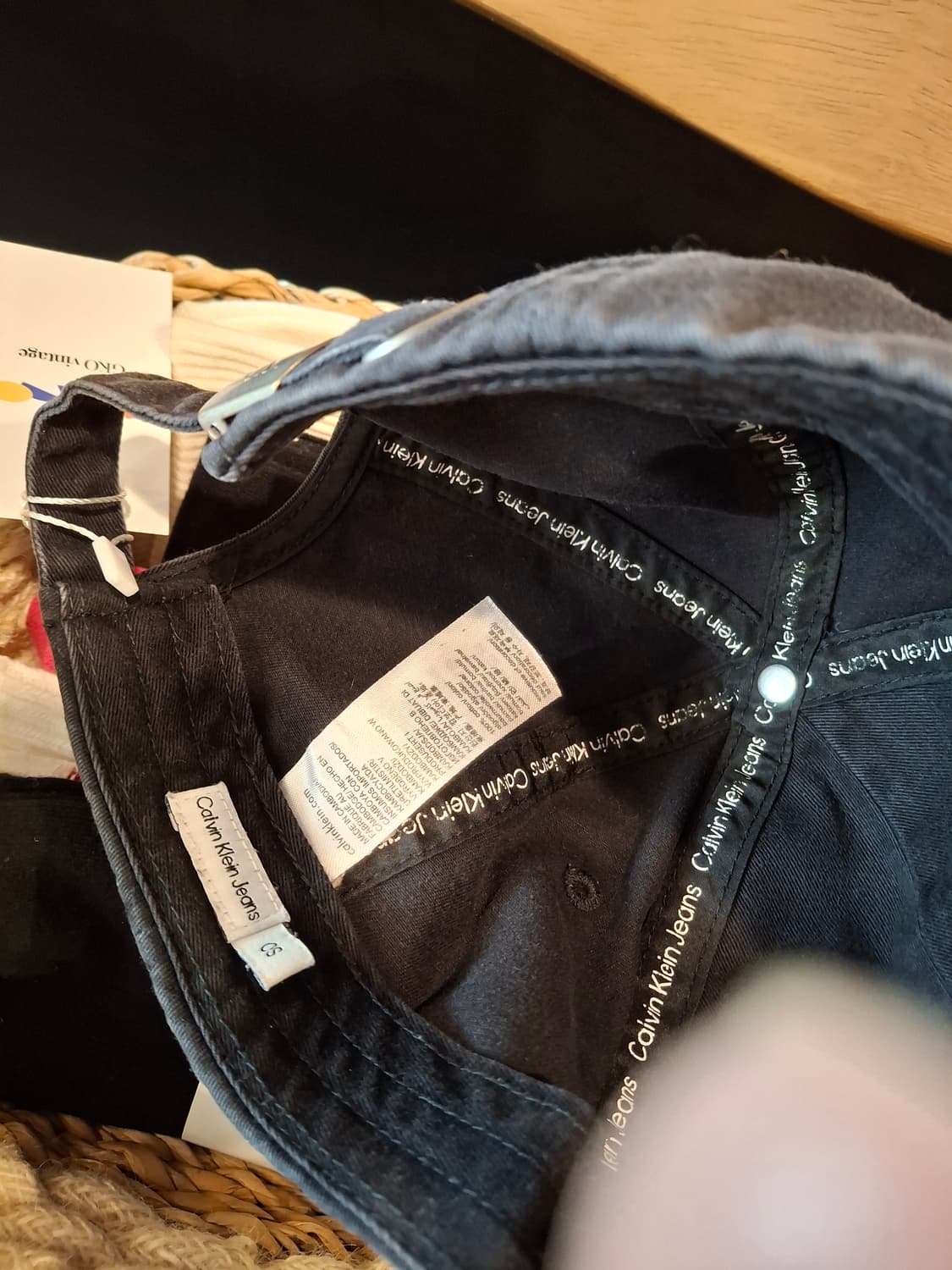 (마지막특가) 캘빈클라인 로고 볼캡 블랙 상품이미지2