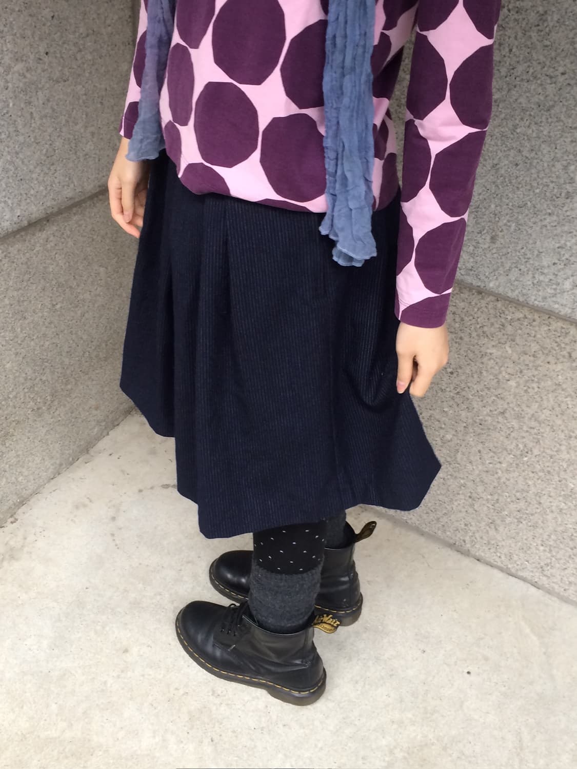 스트라이프 턱 스커트 상품이미지5