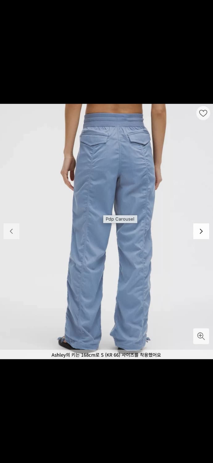 룰루레몬 댄스 스튜디오 릴랙스핏 팬츠 XS 새제품 상품이미지3