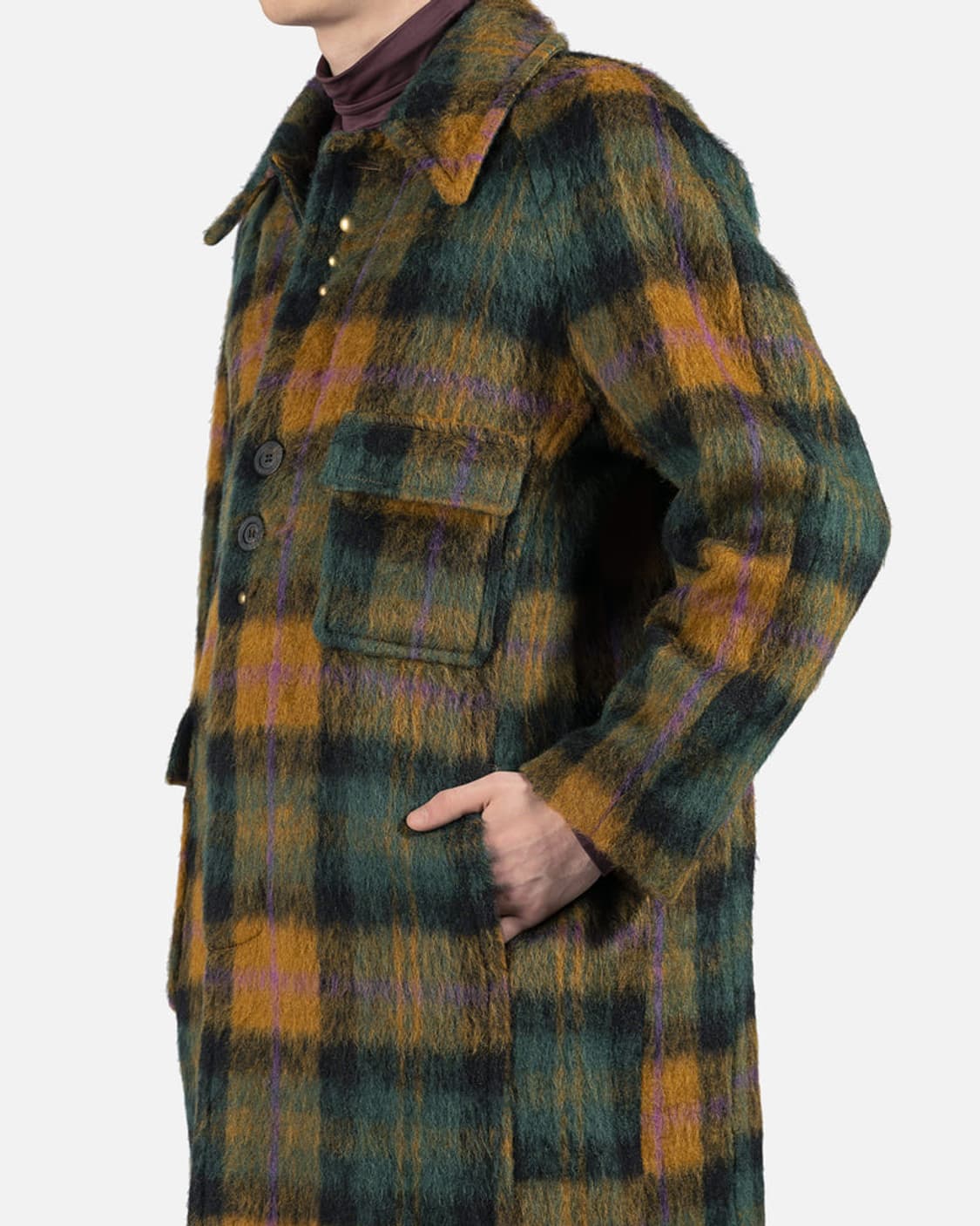 Harry Check Balmacaan Coat 상품이미지4