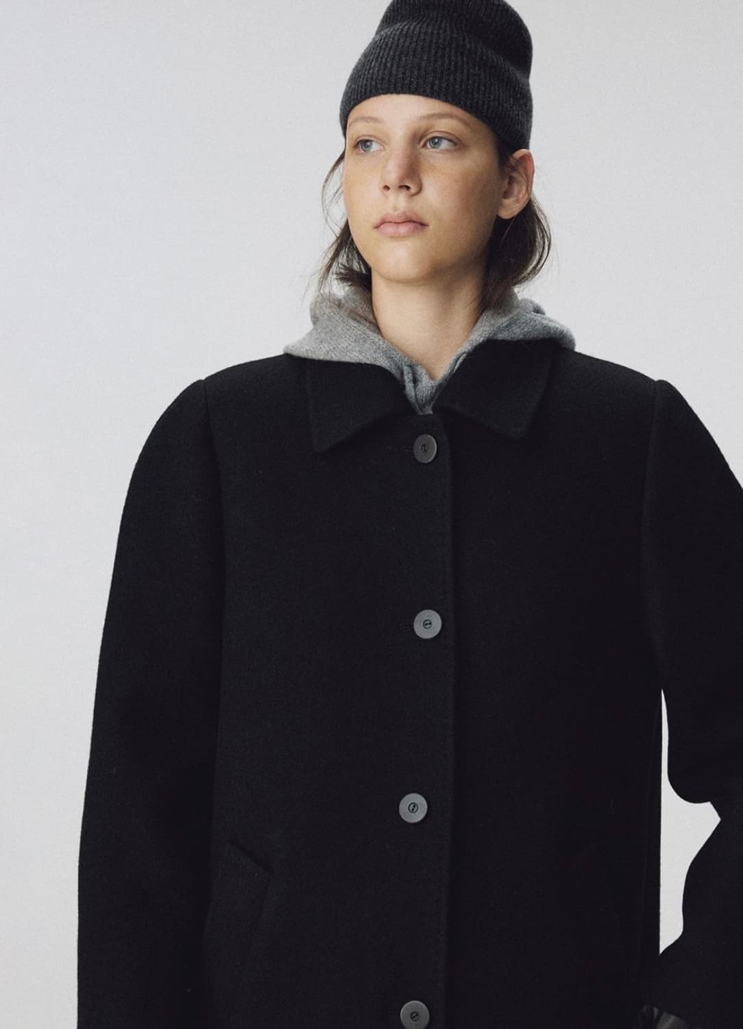 낫띵리튼 Bisou baby alpaca beanie (딥차콜) 상품이미지3