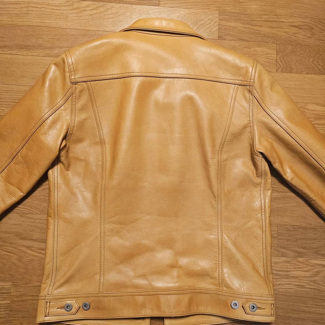 made in japan 소가죽 트러커 자켓 상품이미지6