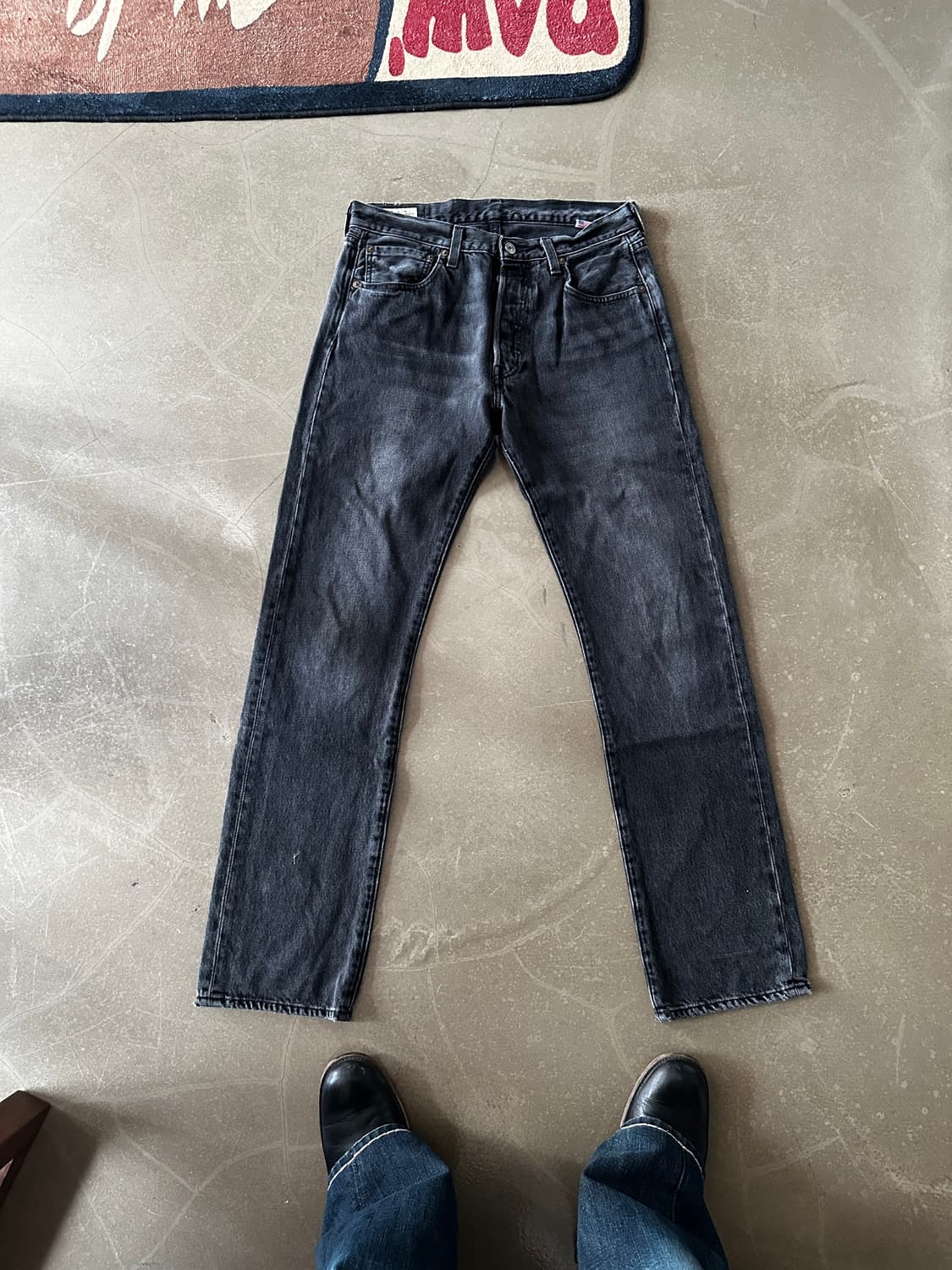 Levis 리바이스 501 스트레이트 흑청 w32 상품이미지3