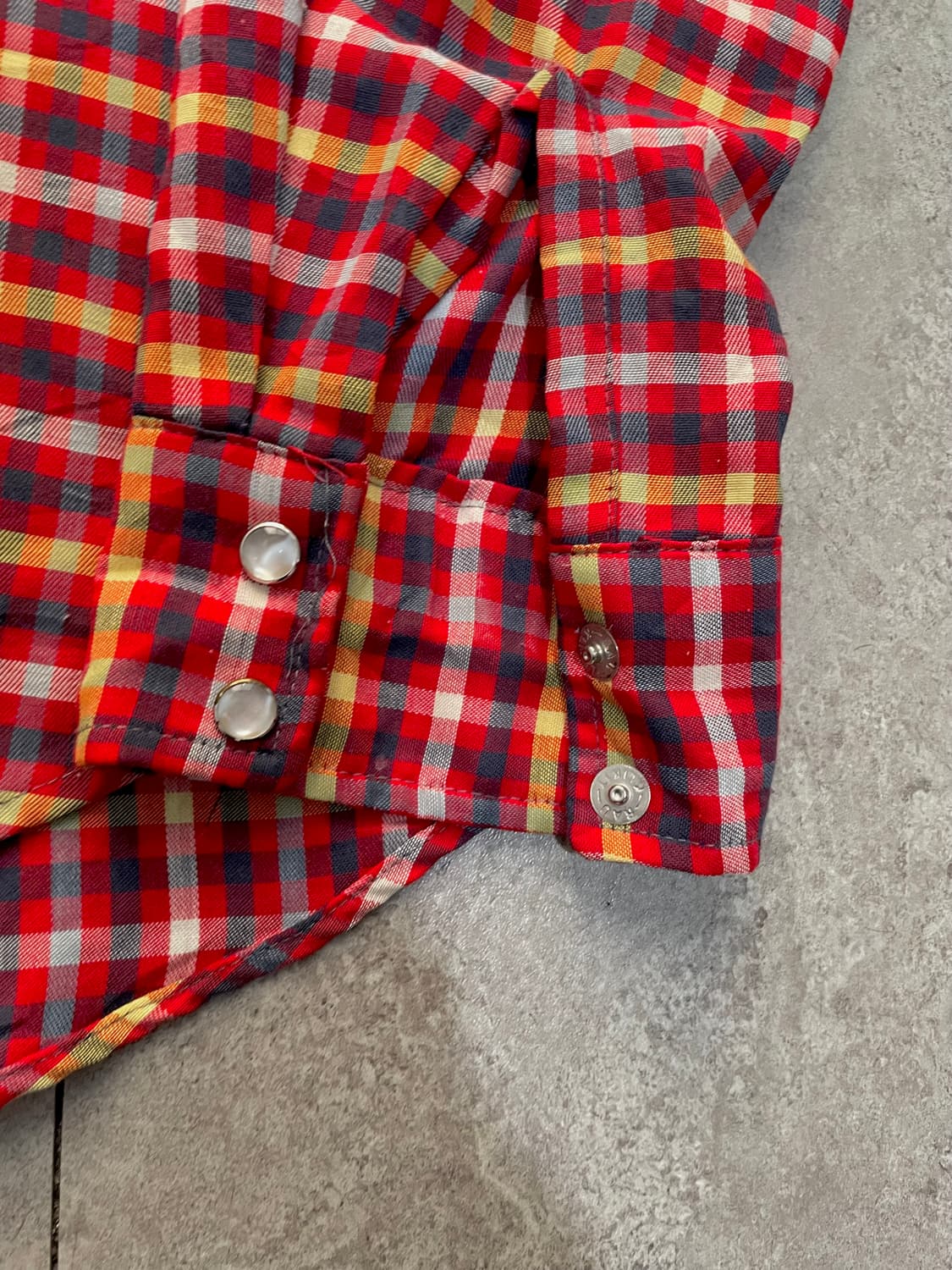 STIR UPS pink check western shirt 상품이미지3