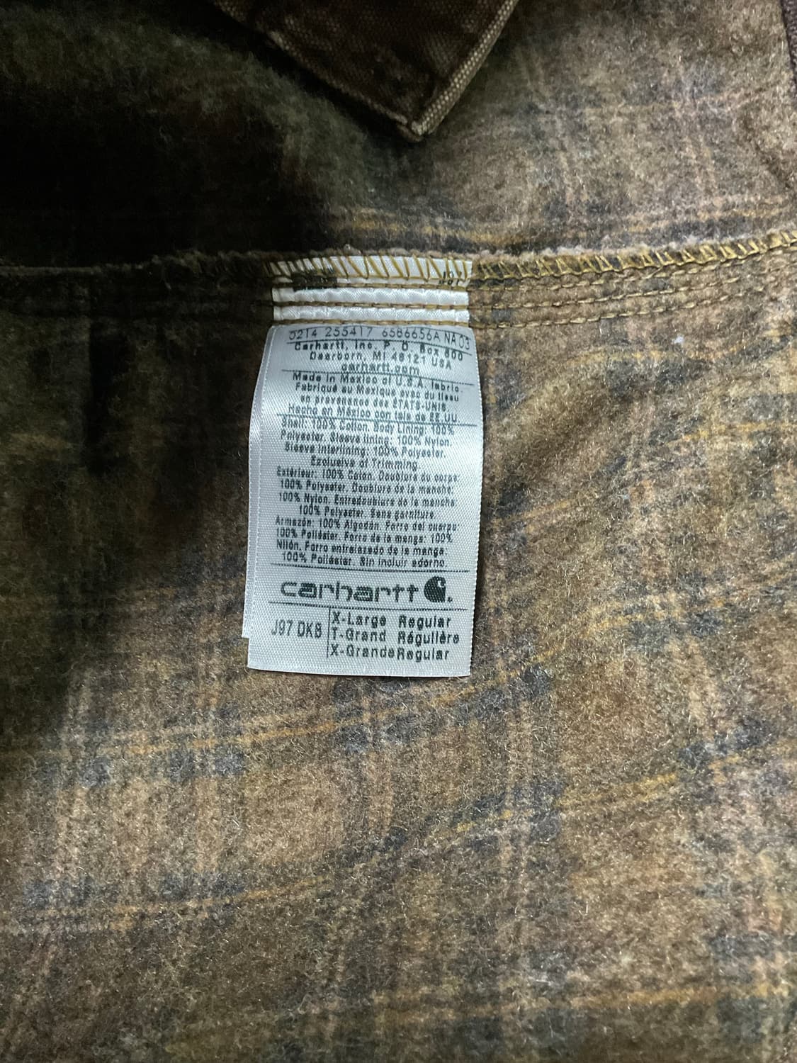 칼하트 디트로이트 j97 dkb XL 상품이미지4