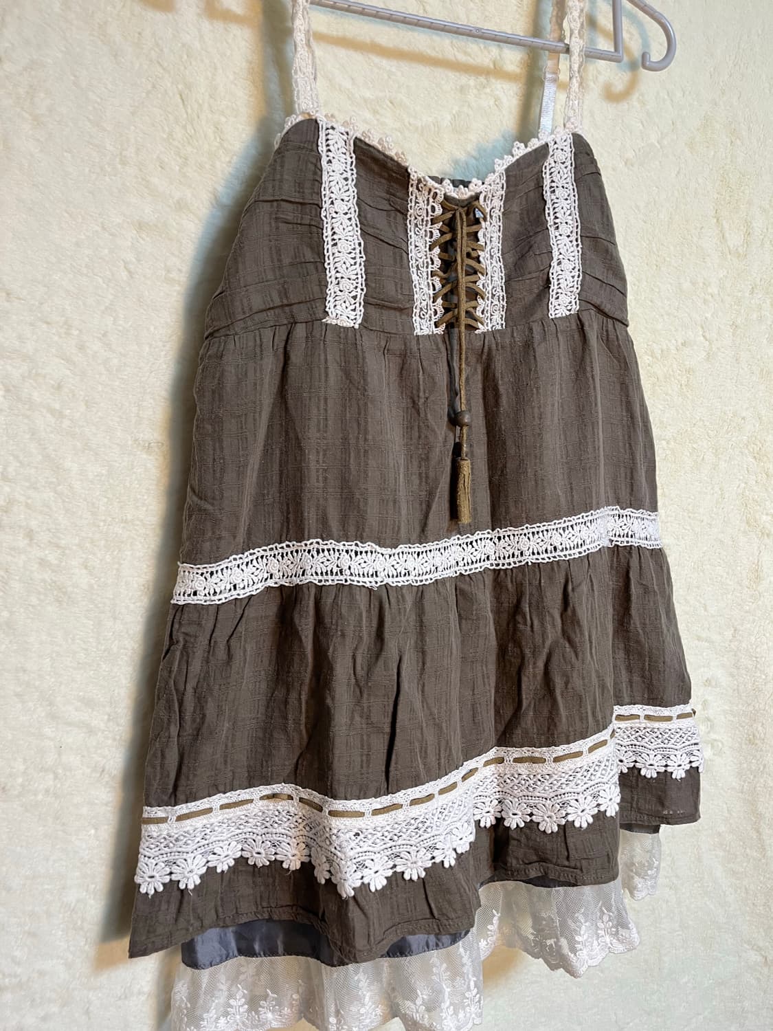 빈티지 모리걸 크로쉐 레이스 원피스 상품이미지2