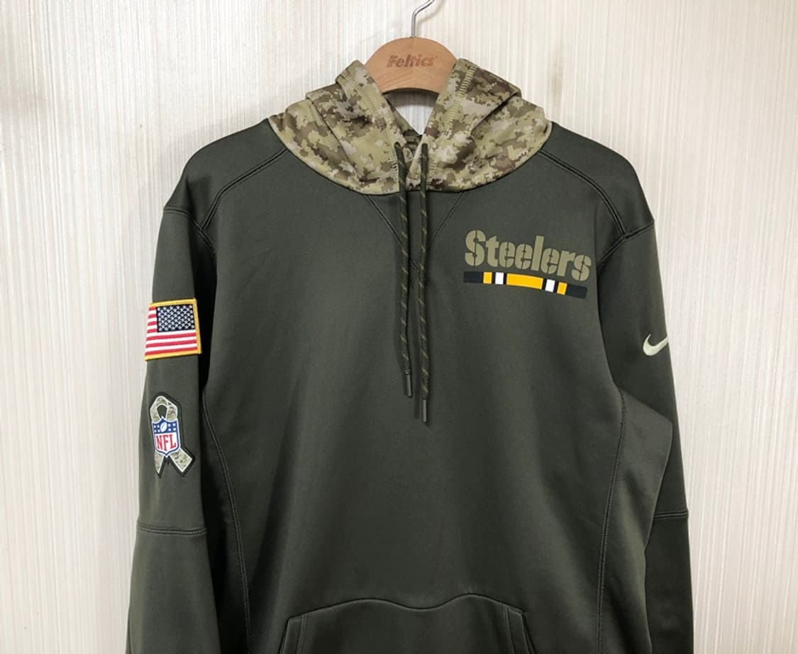 NFL 나이키 피츠버그스틸러스 어센틱 온필드 풀오버후디S(해외) 밀리터리 상품이미지2