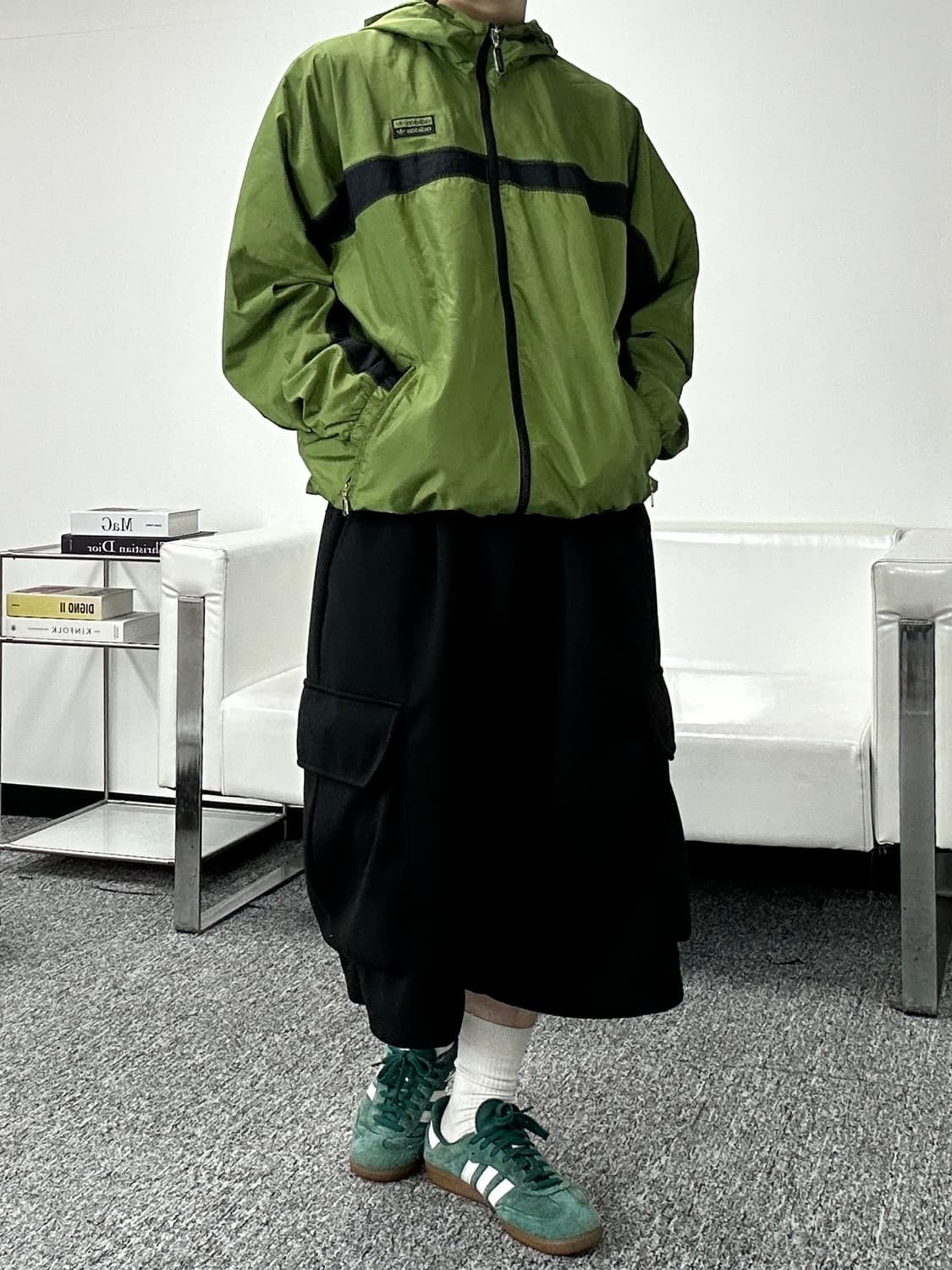 아디다스 자수로고 올드스쿨 바람막이 2XL  상품이미지5