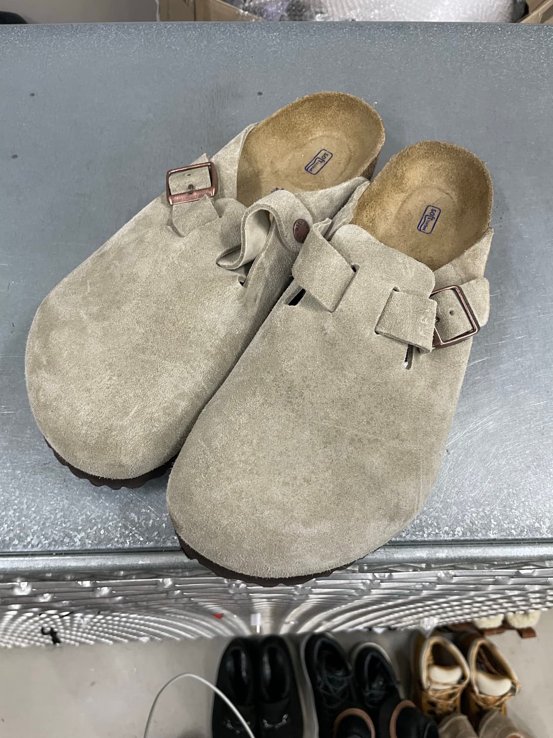 버켄스탁 보스턴 스웨이드 슬리퍼 280 상품이미지2