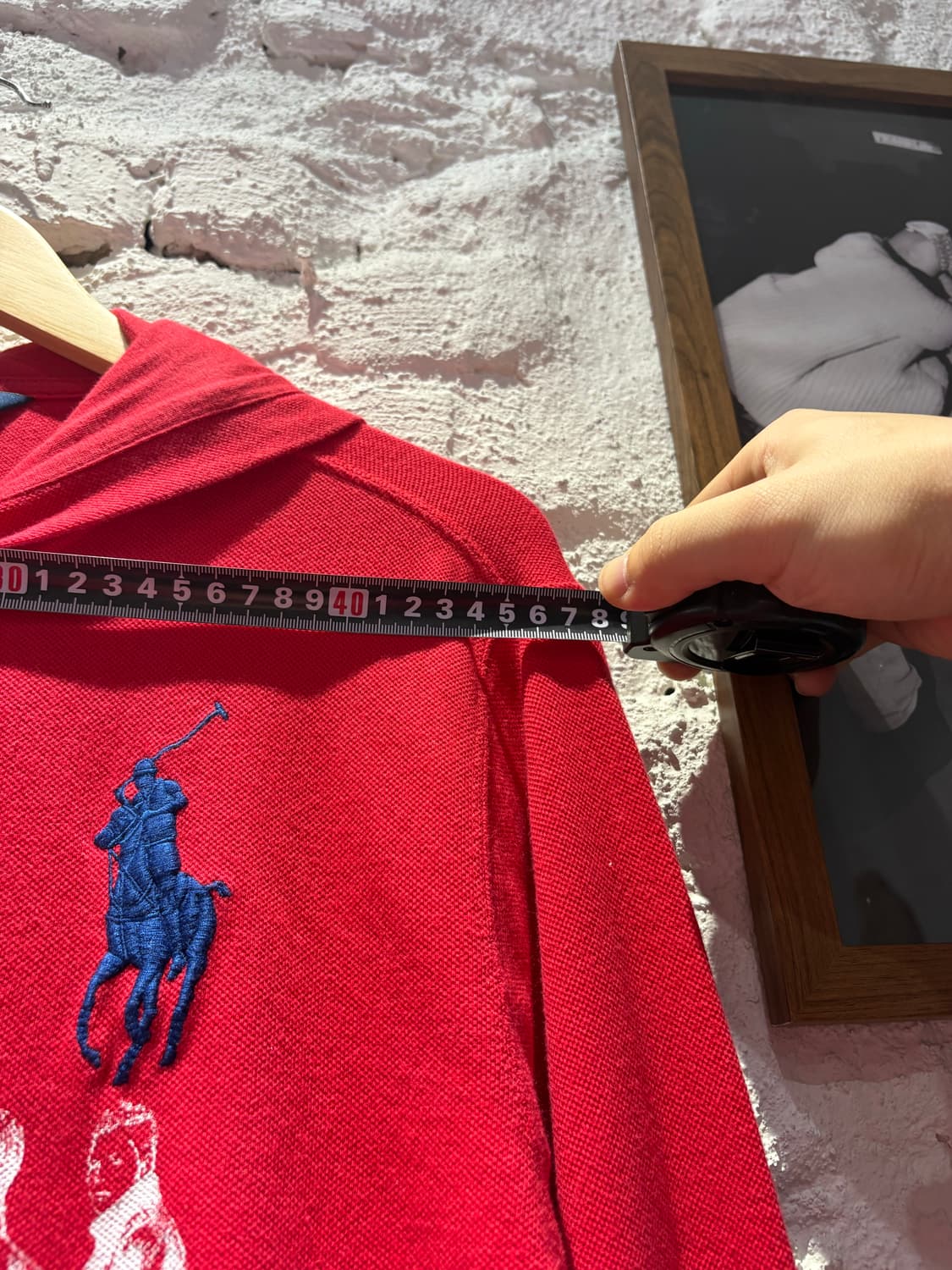 폴로 빅포니 프린팅 커스텀 후드집업 상품이미지6