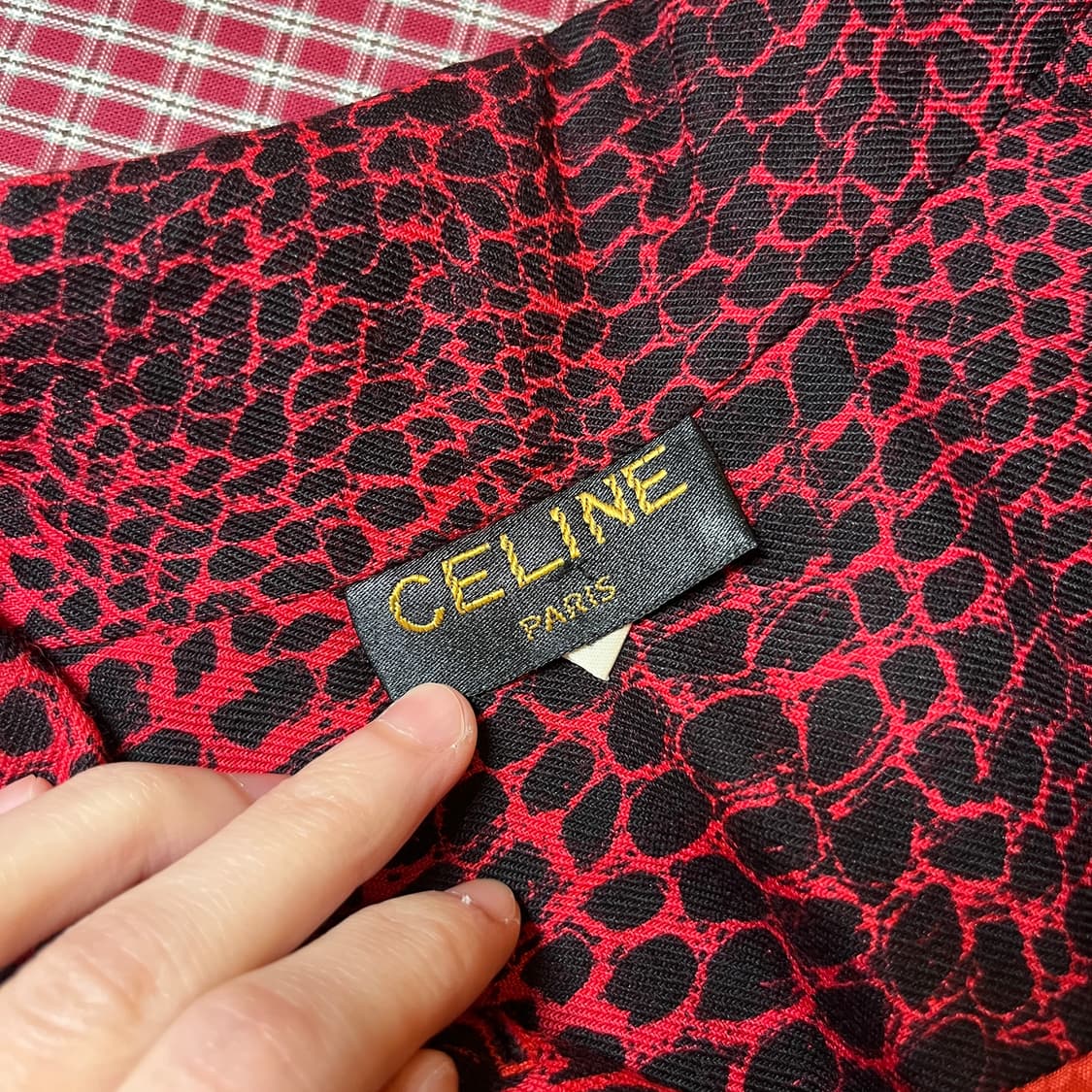 셀린느 레오파드 셔츠 원피스 상품이미지8