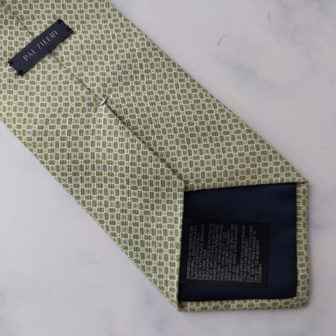 빨질레리 실크 라임 마이크로 패턴 넥타이 8.8cm 새제품 K2532 상품이미지7