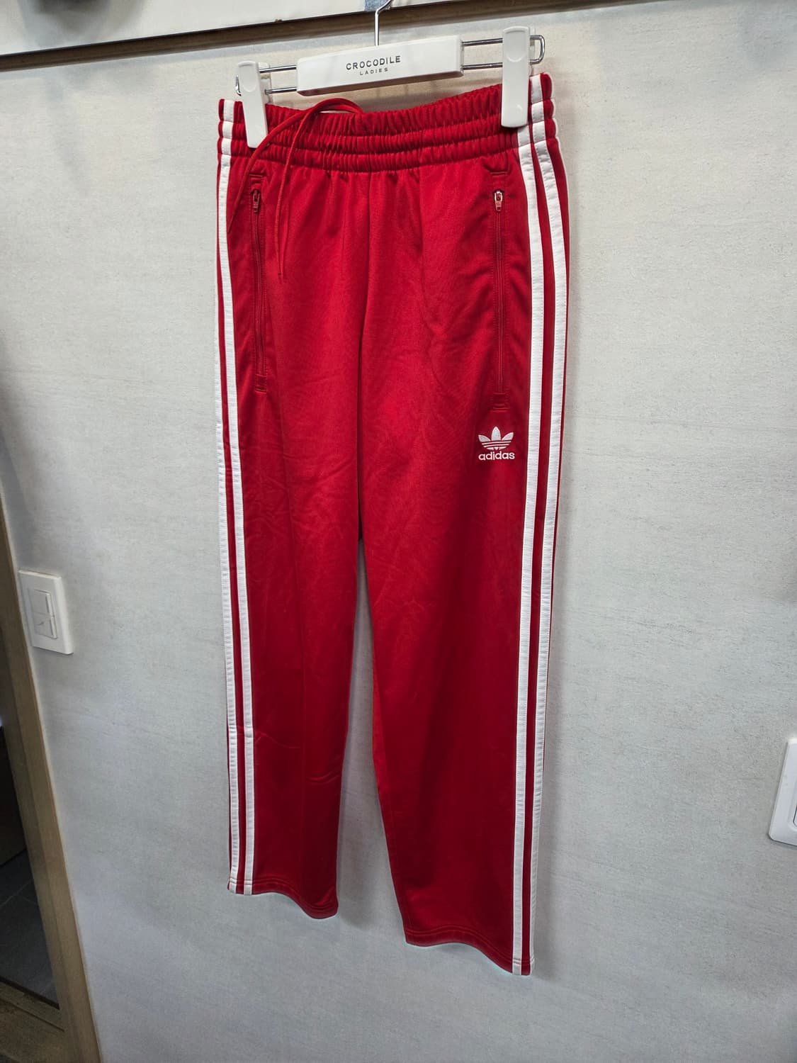 아디다스 파이어버드 트랙팬츠 xs 레드 상품이미지5