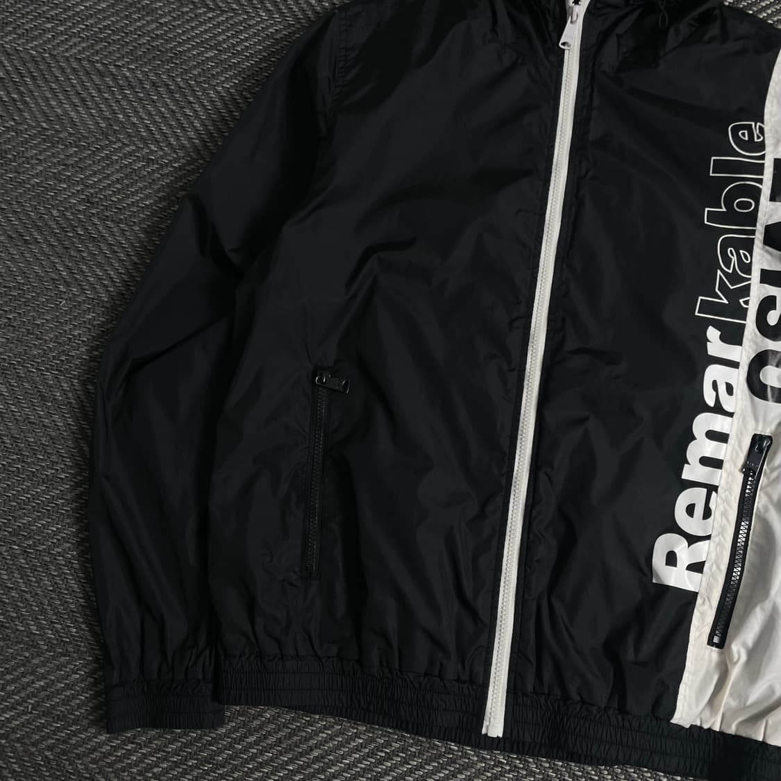 에비수 빅로고 배색 경량 바람막이 자켓o 3595 상품이미지2