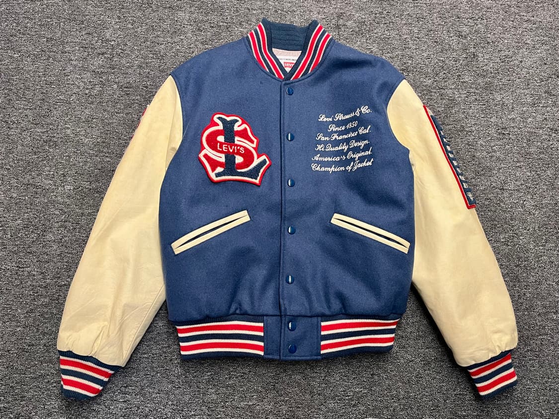 [95~100] 리바이스 90s 빈티지 바시티자켓 M 상품이미지1