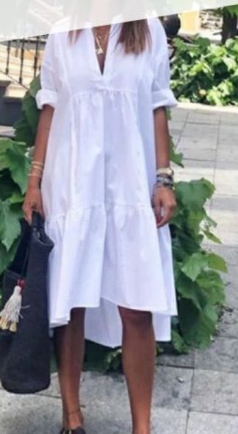 자라 화이트 셔츠 롱 원피스 xl 상품이미지8