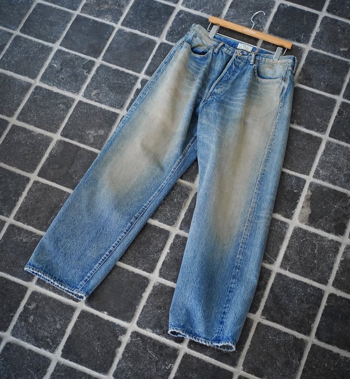 [2사이즈] 헤릴 어드레서 별주 와이드 더티워싱 데님 새상품 상품이미지1