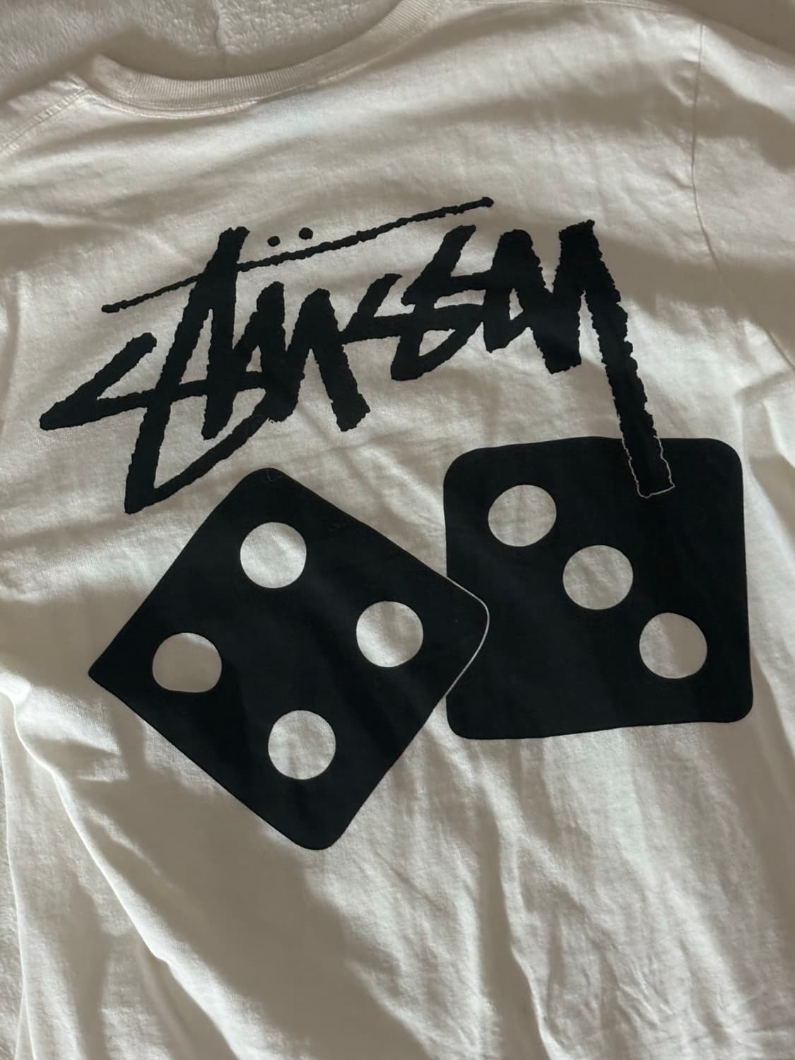 스투시 다이스 피그먼트 다이드 티셔츠 내츄럴 상품이미지1