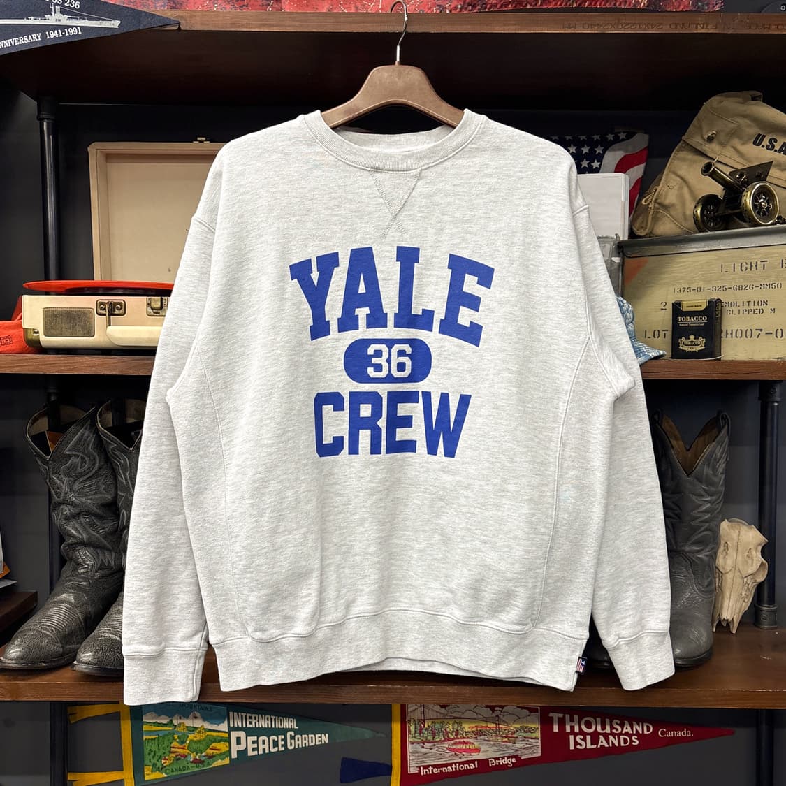 예일 크루 헤리티지 레터링 헤비웨이트 스웻셔츠 N1215 상품이미지1