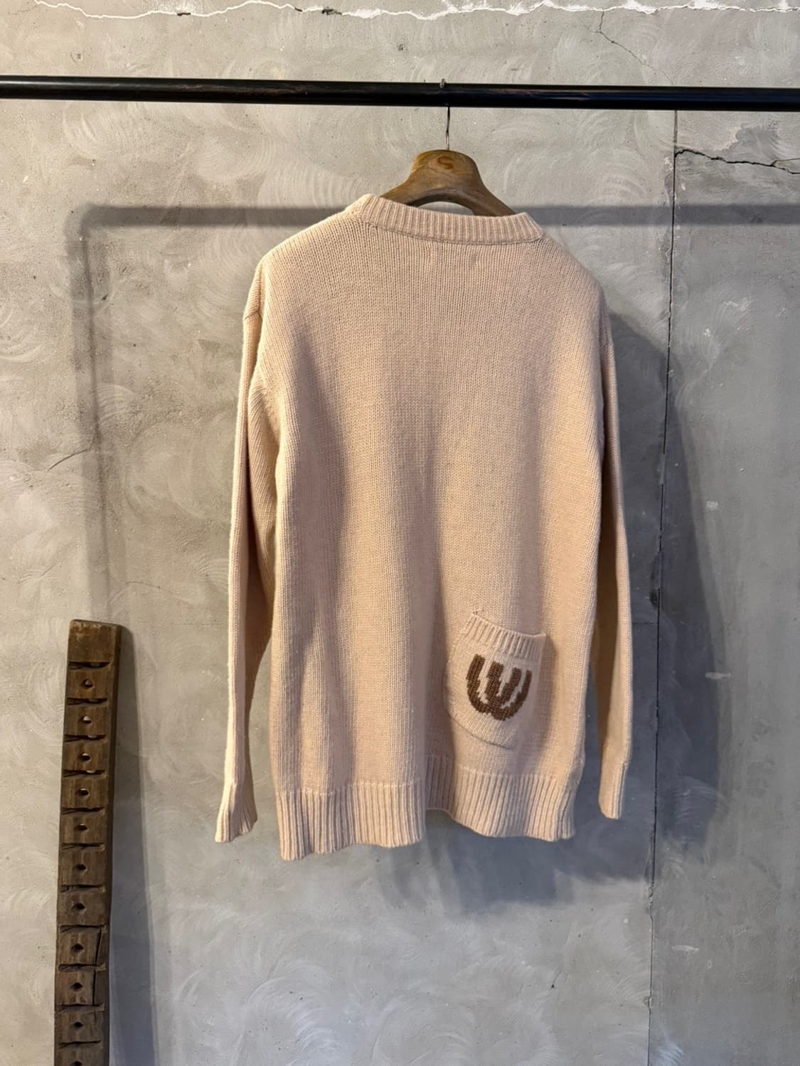 MU 그래픽 램스울 니트 100 상품이미지7