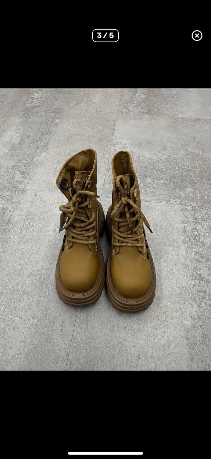 빈티지 하이탑 단추 통굽부츠 A3464 상품이미지3
