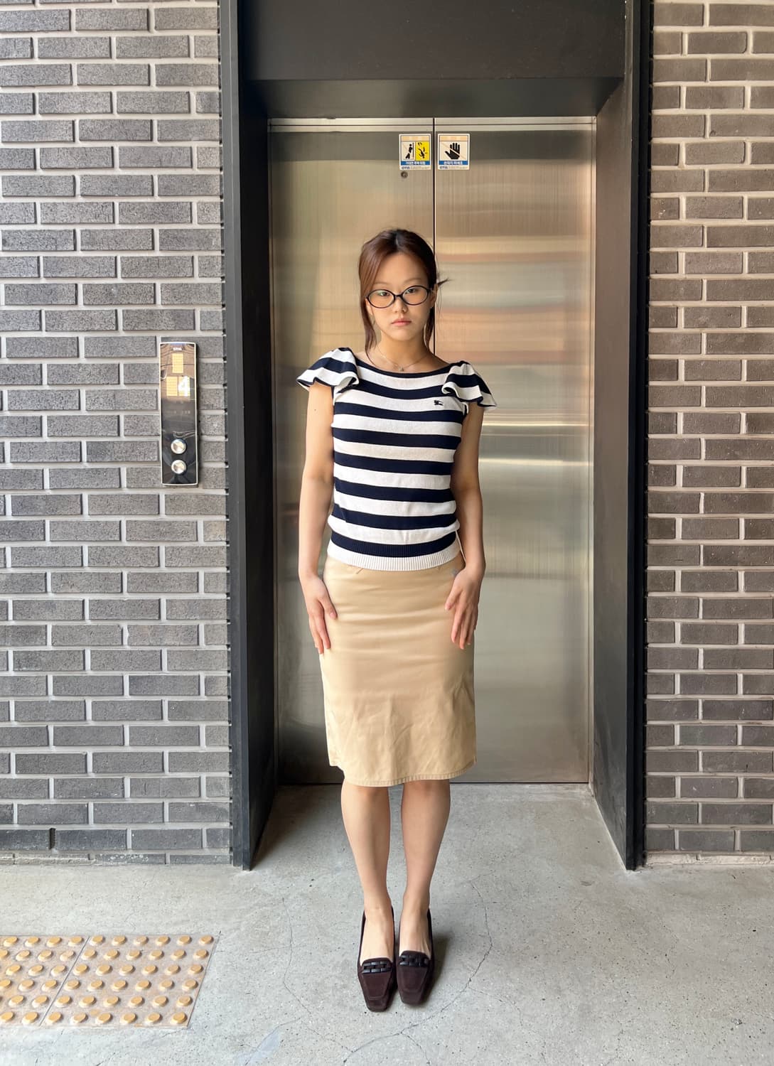 Burberry 버버리 블루 로고 스커트  상품이미지7