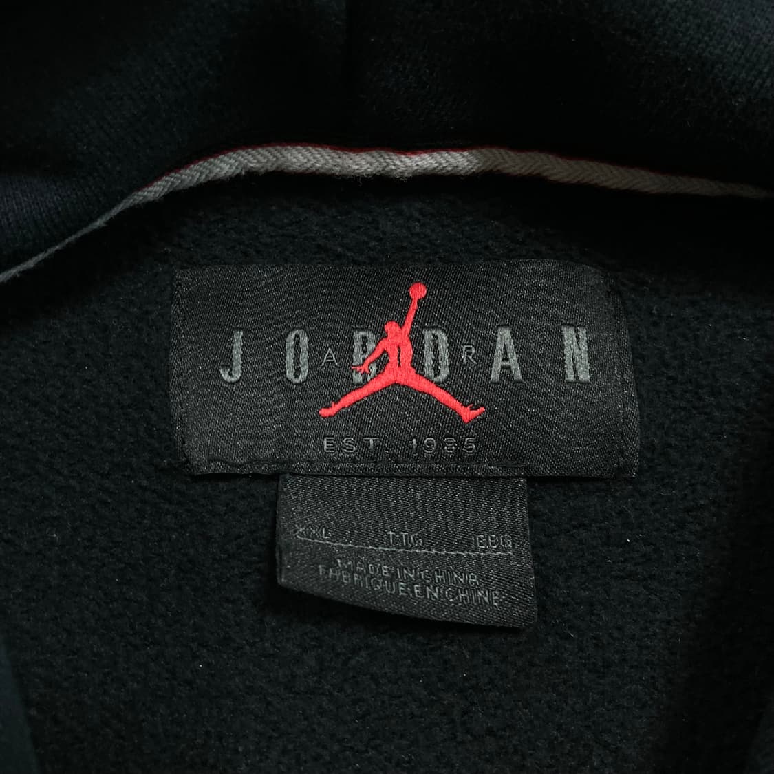 조던 스몰 로고 네이비 미니멀 후드티 상품이미지3