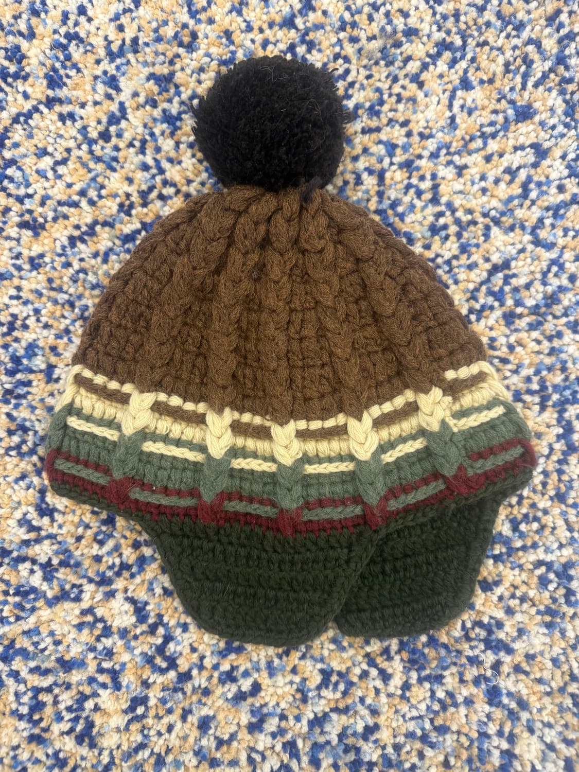 빈티지 노르딕 이어플랩 비니 상품이미지1