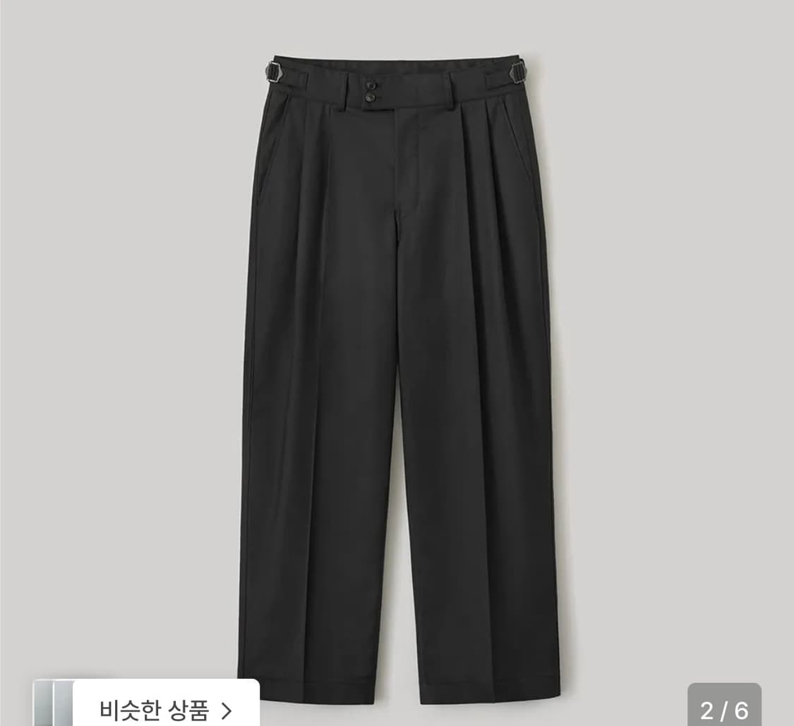 어나더오피스 24SS 산티아고 슬랙스 블랙 00사이즈 팝니다 상품이미지1