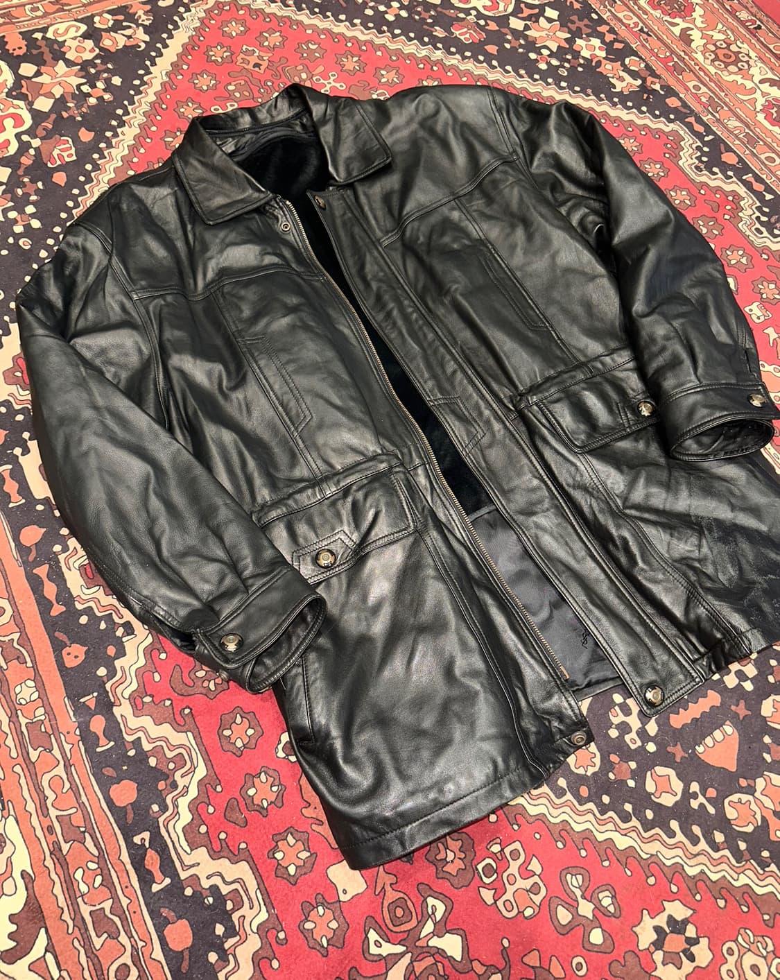 ( 2X-3X ) 가죽자켓 양가죽자켓 가죽코트 가죽카코트 가죽하프자켓 상품이미지6