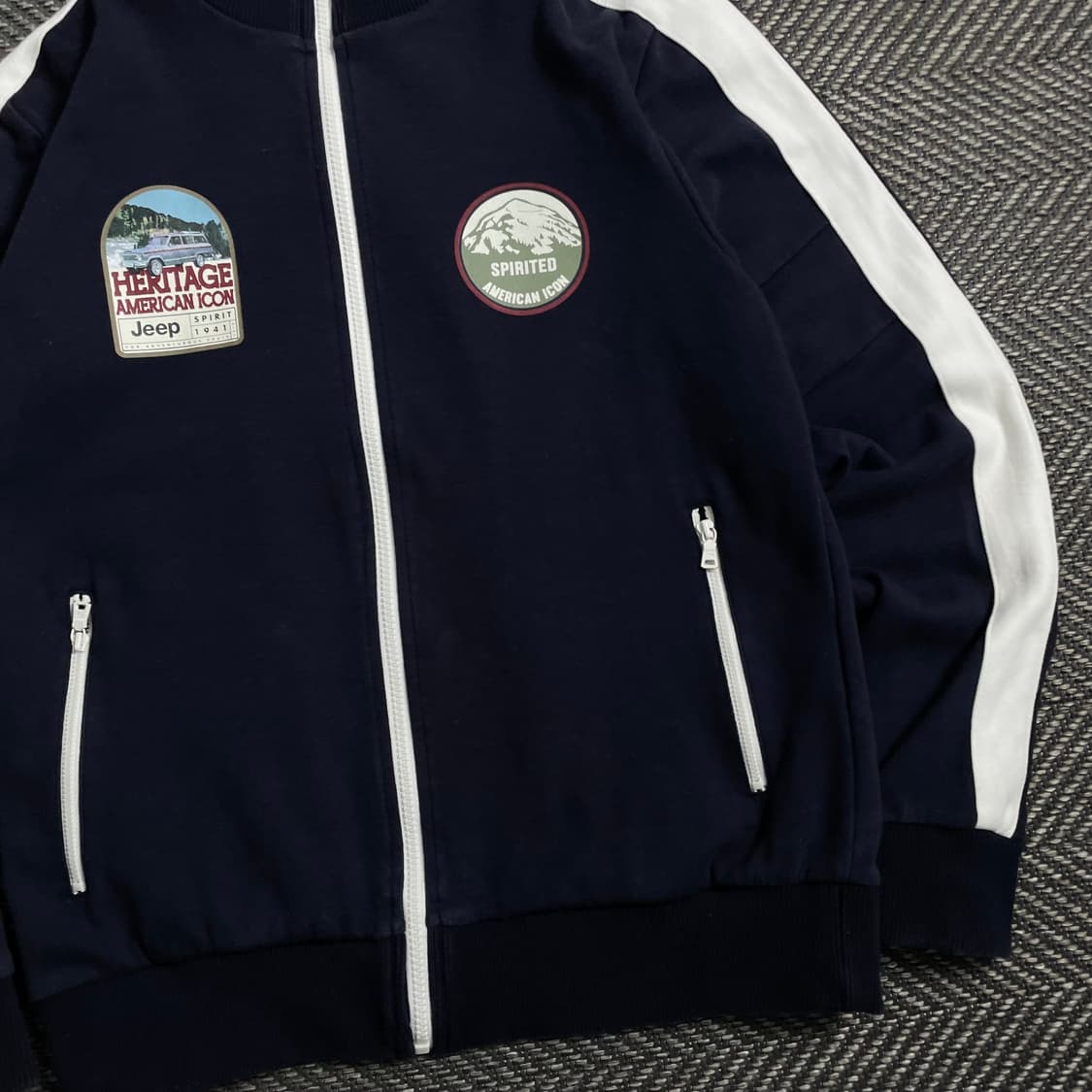 Jeep 헤리티지 아메리칸 트레이닝 스웻 집업 y 4350 상품이미지3