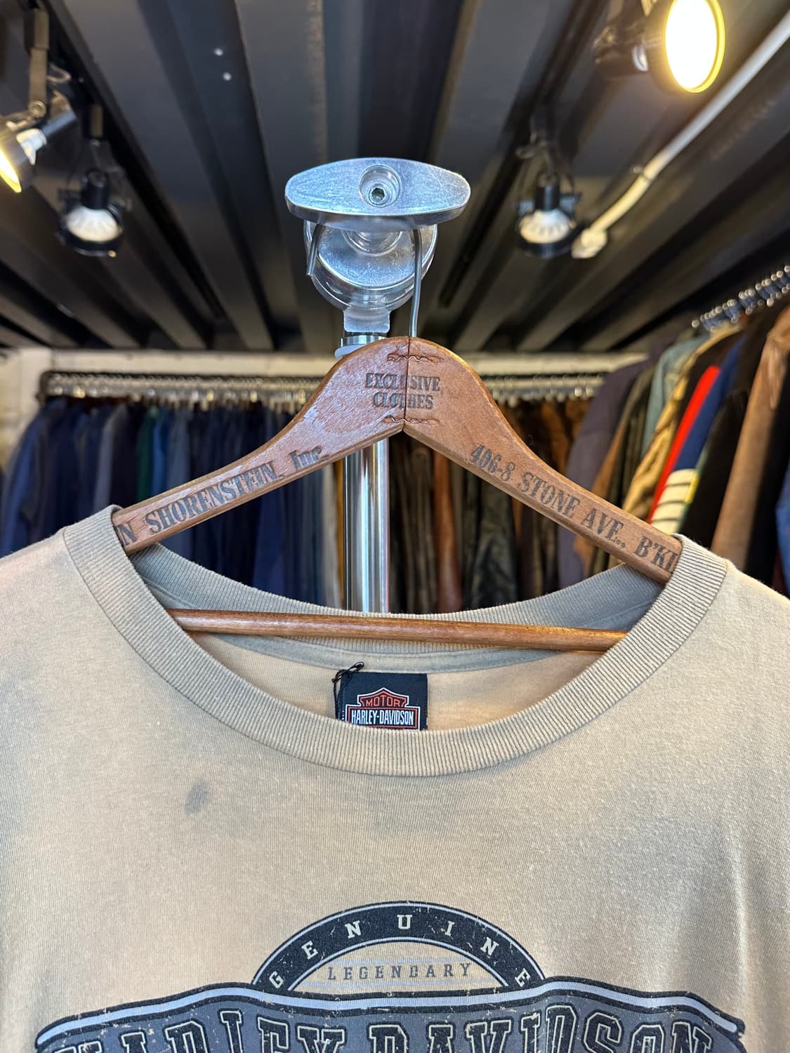 할리데이비슨 페이드 프린팅 롱슬리브 티셔츠 2007 made in usa 상품이미지3