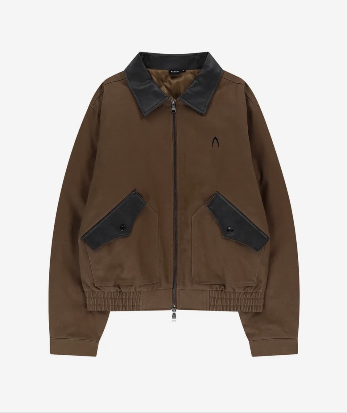 아캄 Contrast leather work jacket 상품이미지1