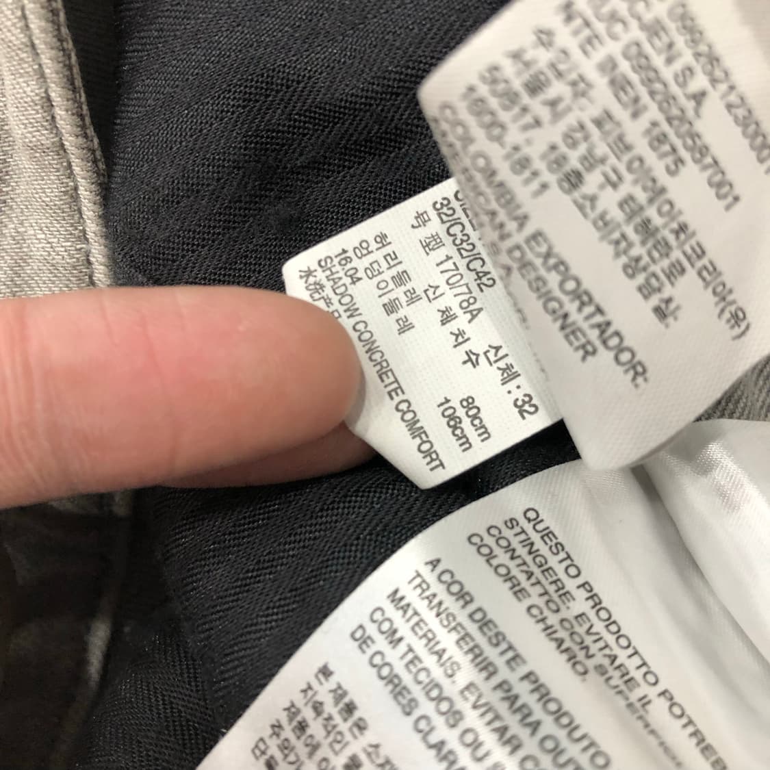 캘빈클라인 그레이 디스 워싱 데님 팬트 상품이미지6