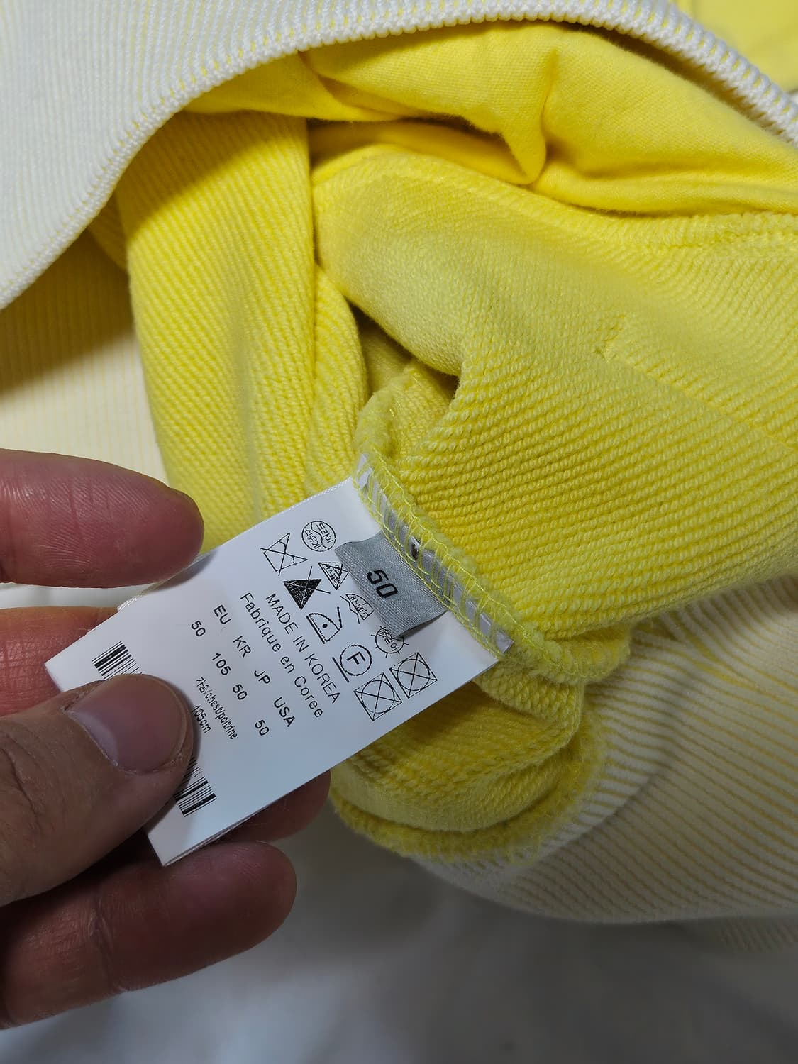 솔리드옴므 맨투맨 옐로우 105 상품이미지5